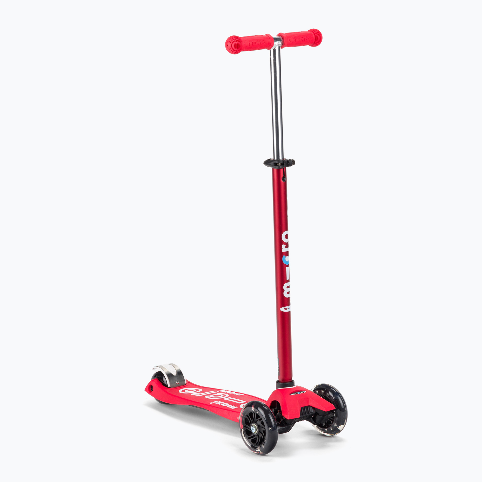 Hulajnoga trójkołowa dziecięca Micro Maxi Deluxe LED red | WYSYŁKA W 24H | 30 DNI NA ZWROT