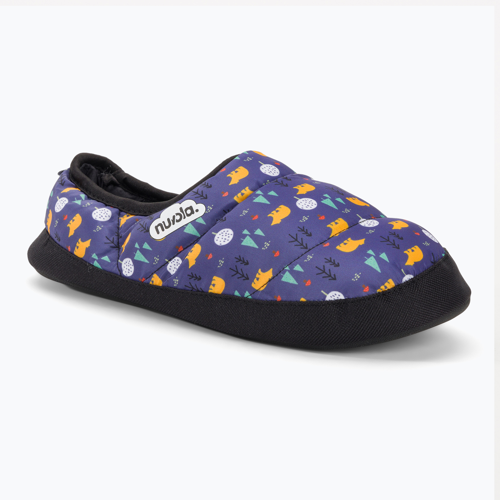 Kapcie zimowe dziecięce Nuvola Classic Printed teddy blue | WYSYŁKA W 24H | 30 DNI NA ZWROT