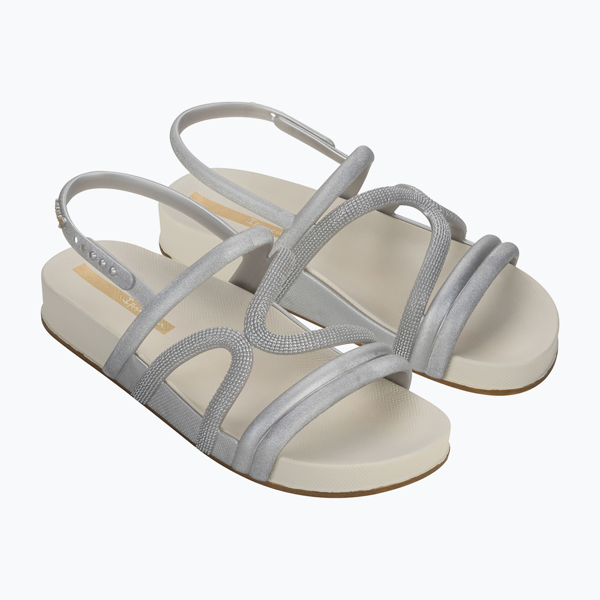 Sandały damskie Ipanema Walk beige/silver/gold | WYSYŁKA W 24H | 30 DNI NA ZWROT