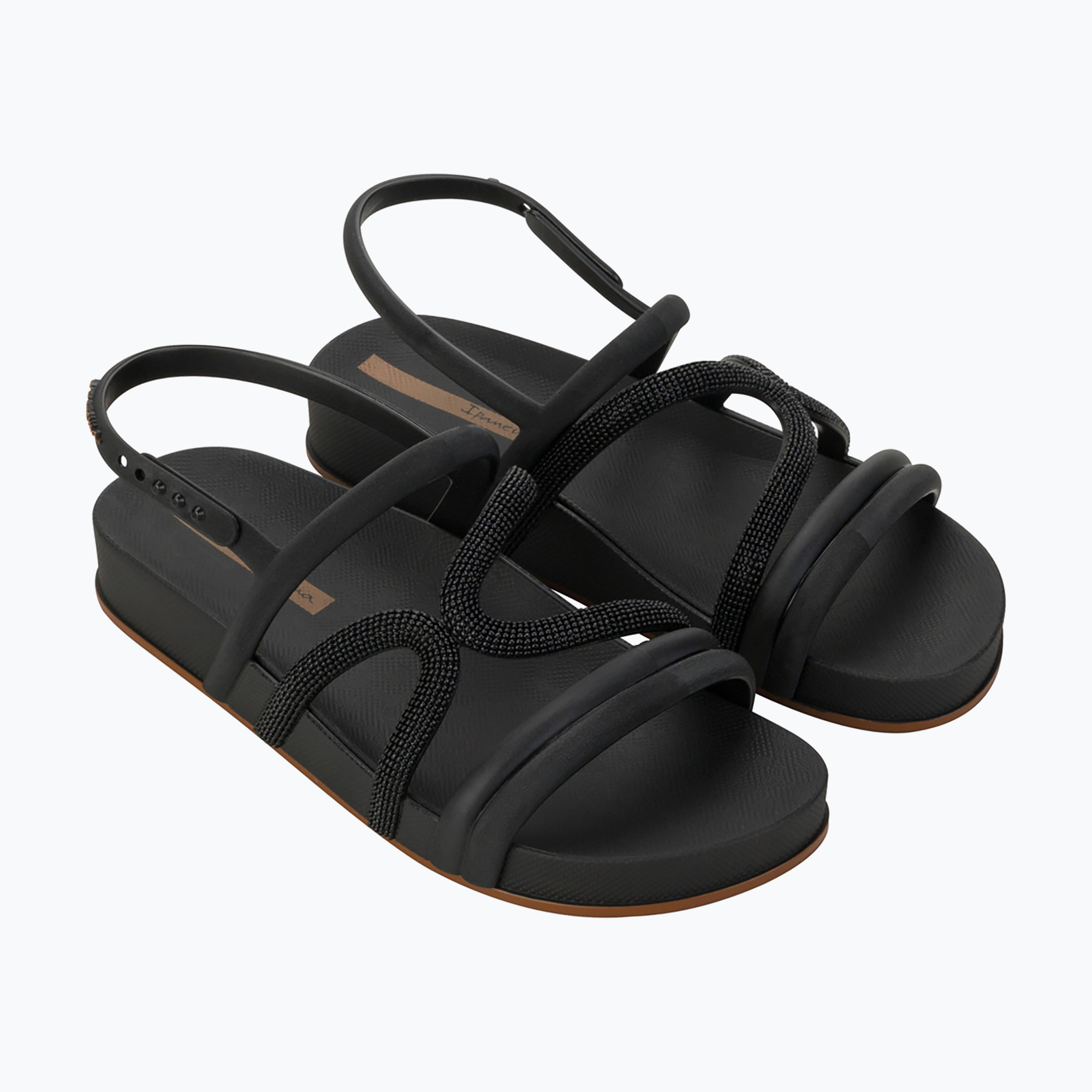 Sandały damskie Ipanema Walk black/black/brown | WYSYŁKA W 24H | 30 DNI NA ZWROT