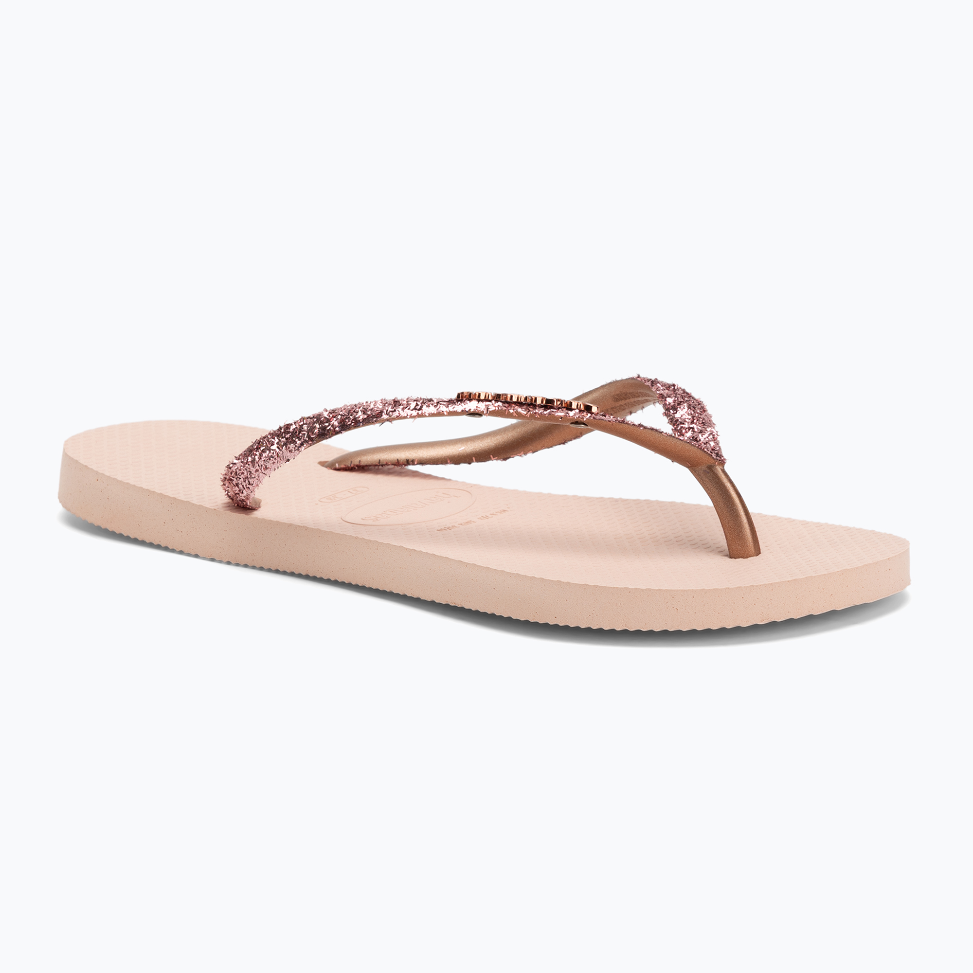 Japonki damskie Havaianas Slim Glitter II ballet rose/golden blush 