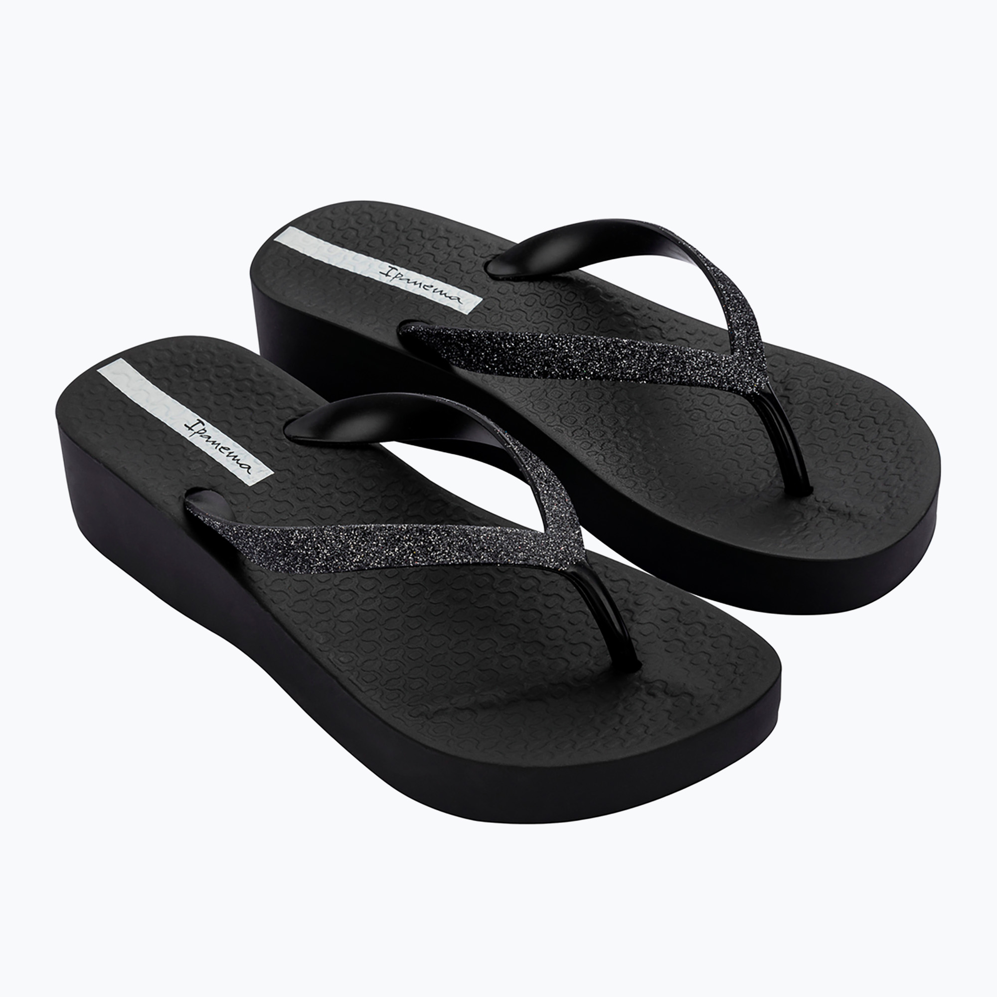 Japonki damskie Ipanema Mesh Chic Plat black/glitter black 