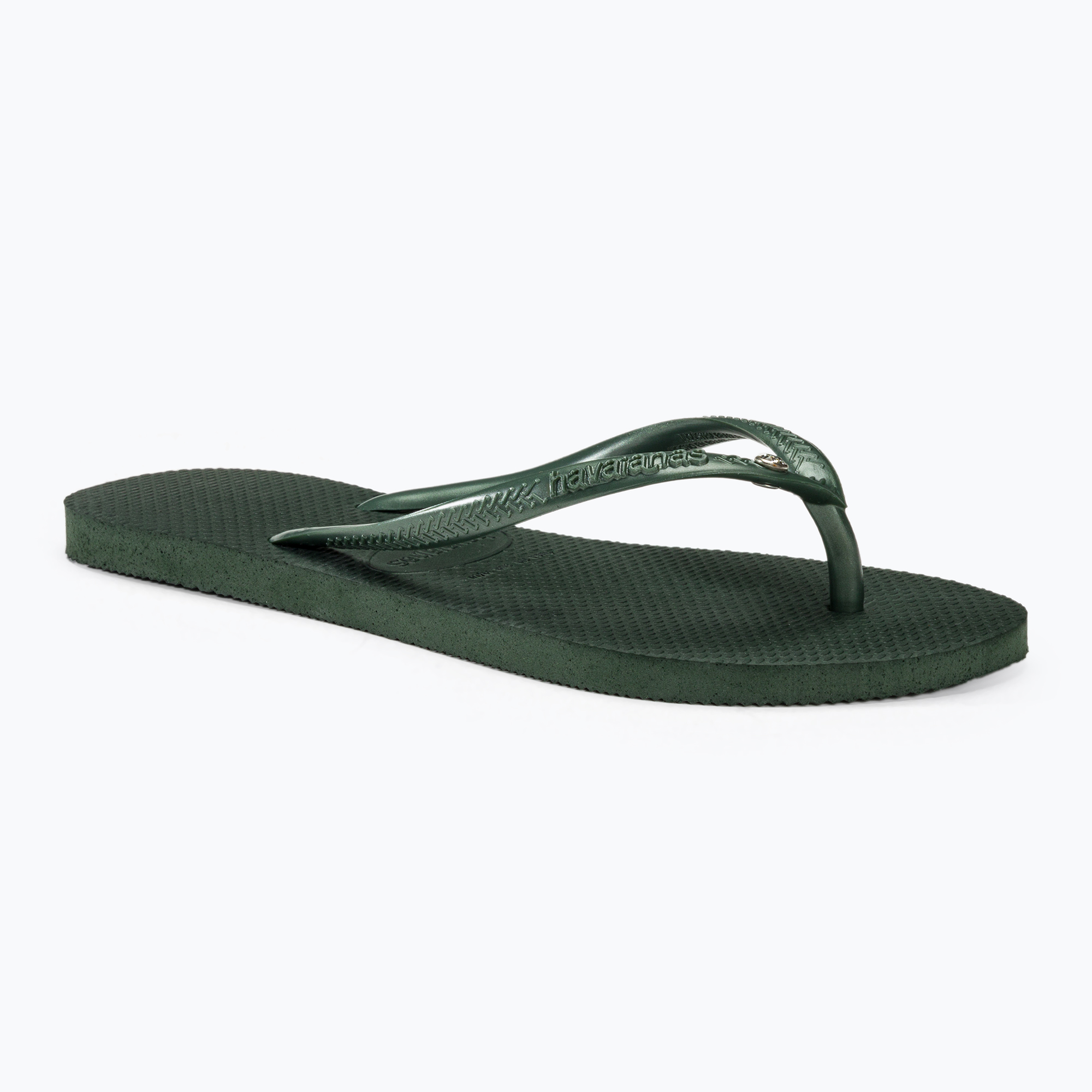 Japonki damskie Havaianas Slim Crystal Sw II olive green | WYSYŁKA W 24H | 30 DNI NA ZWROT