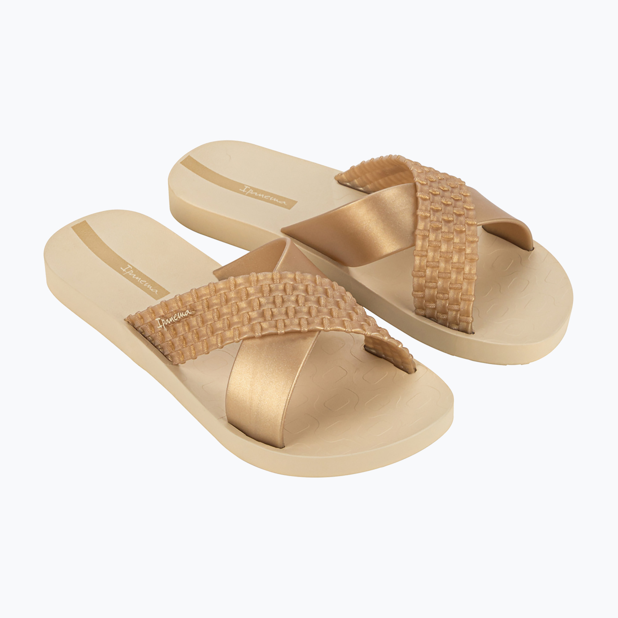 Klapki damskie Ipanema Sense Slide beige/gold | WYSYŁKA W 24H | 30 DNI NA ZWROT