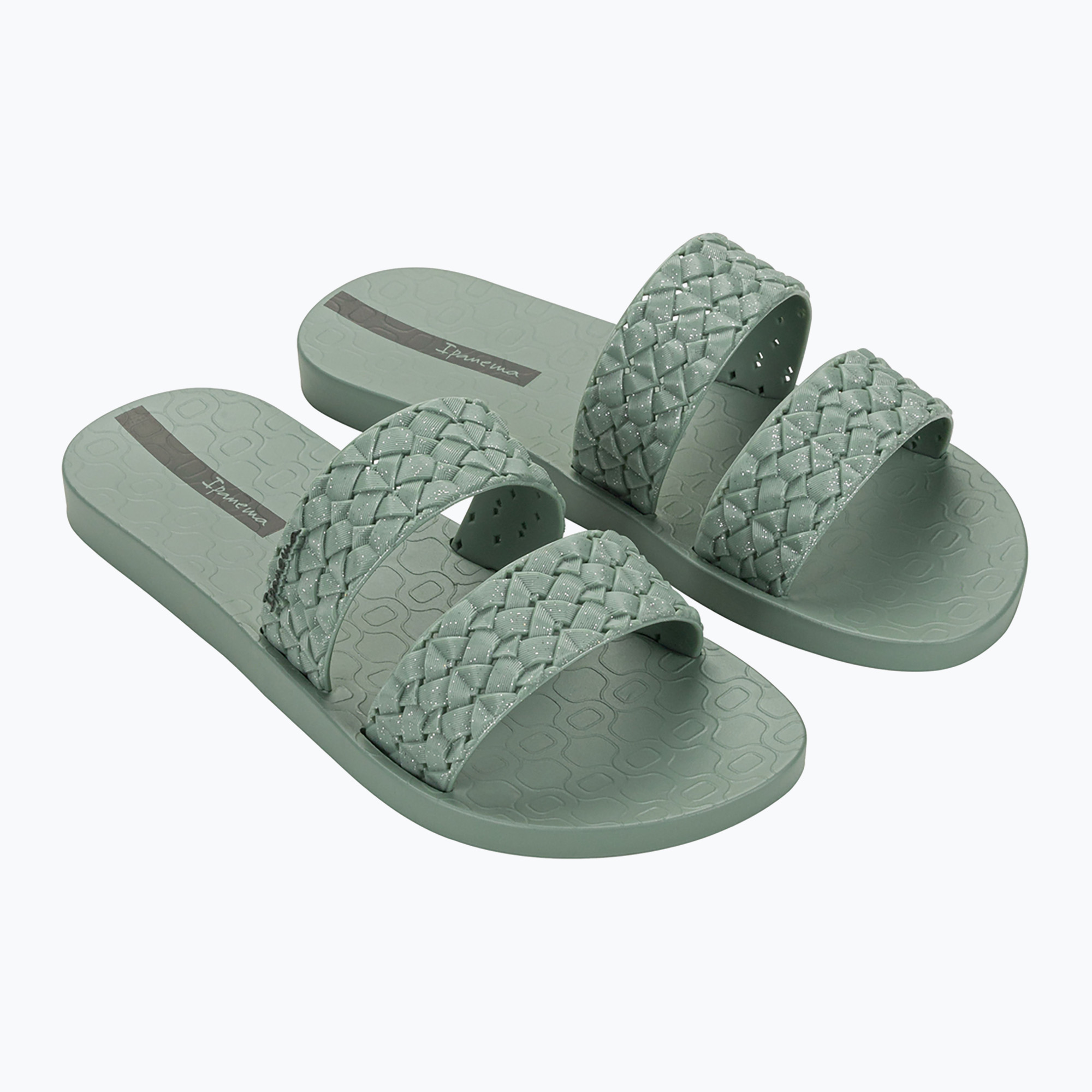 Klapki damskie Ipanema Renda II green/green/glitter green 