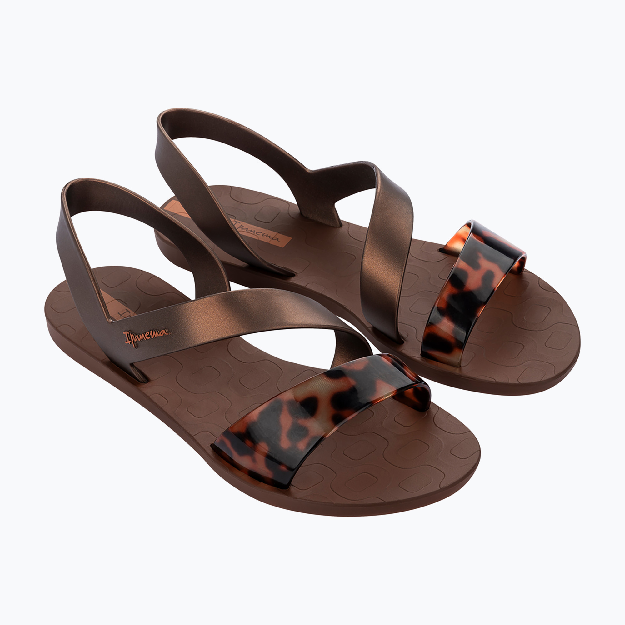 Sandały damskie Ipanema Vibe brown/turtle/orange | WYSYŁKA W 24H | 30 DNI NA ZWROT