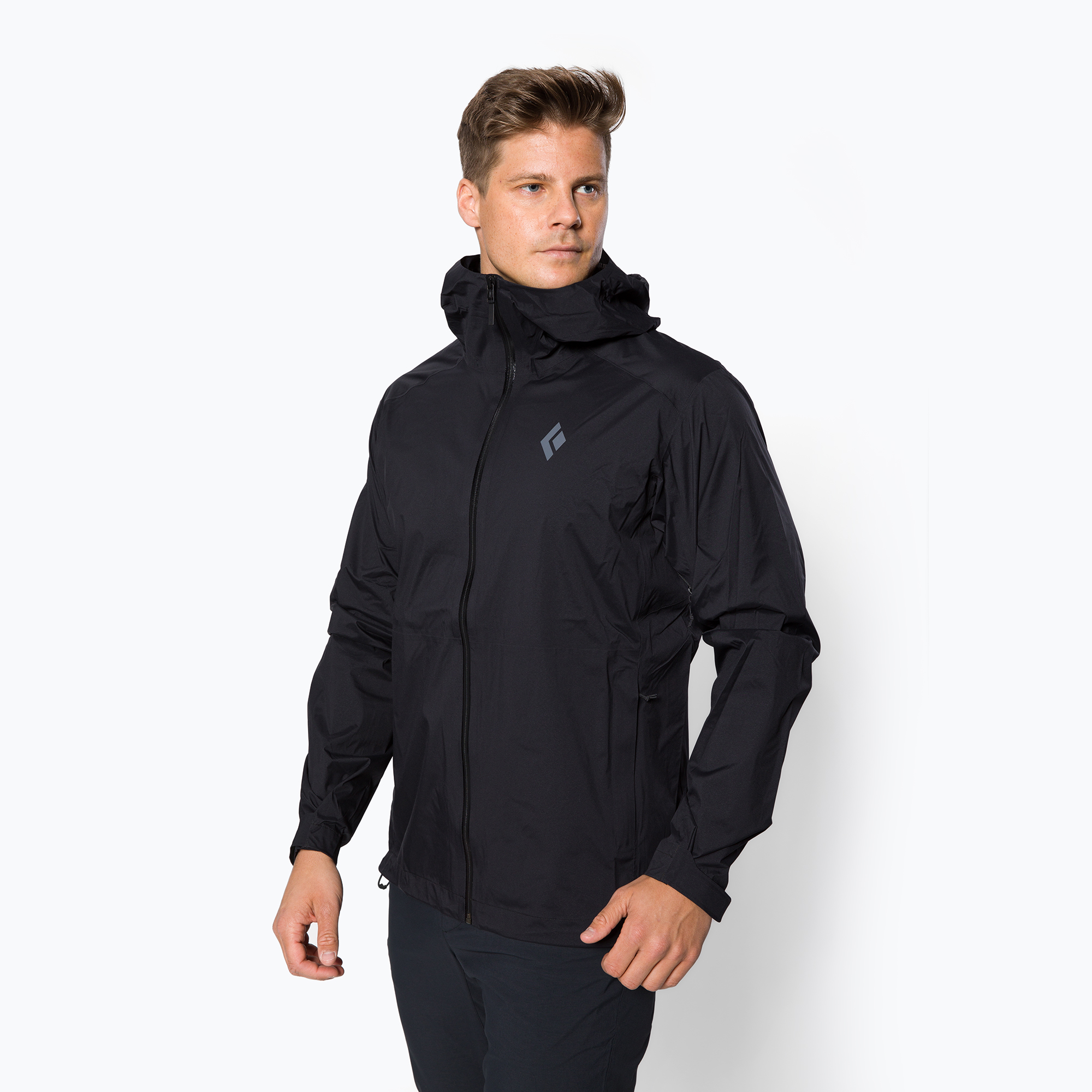 Kurtka przeciwdeszczowa męska Black Diamond Stormline Stretch black | WYSYŁKA W 24H | 30 DNI NA ZWROT