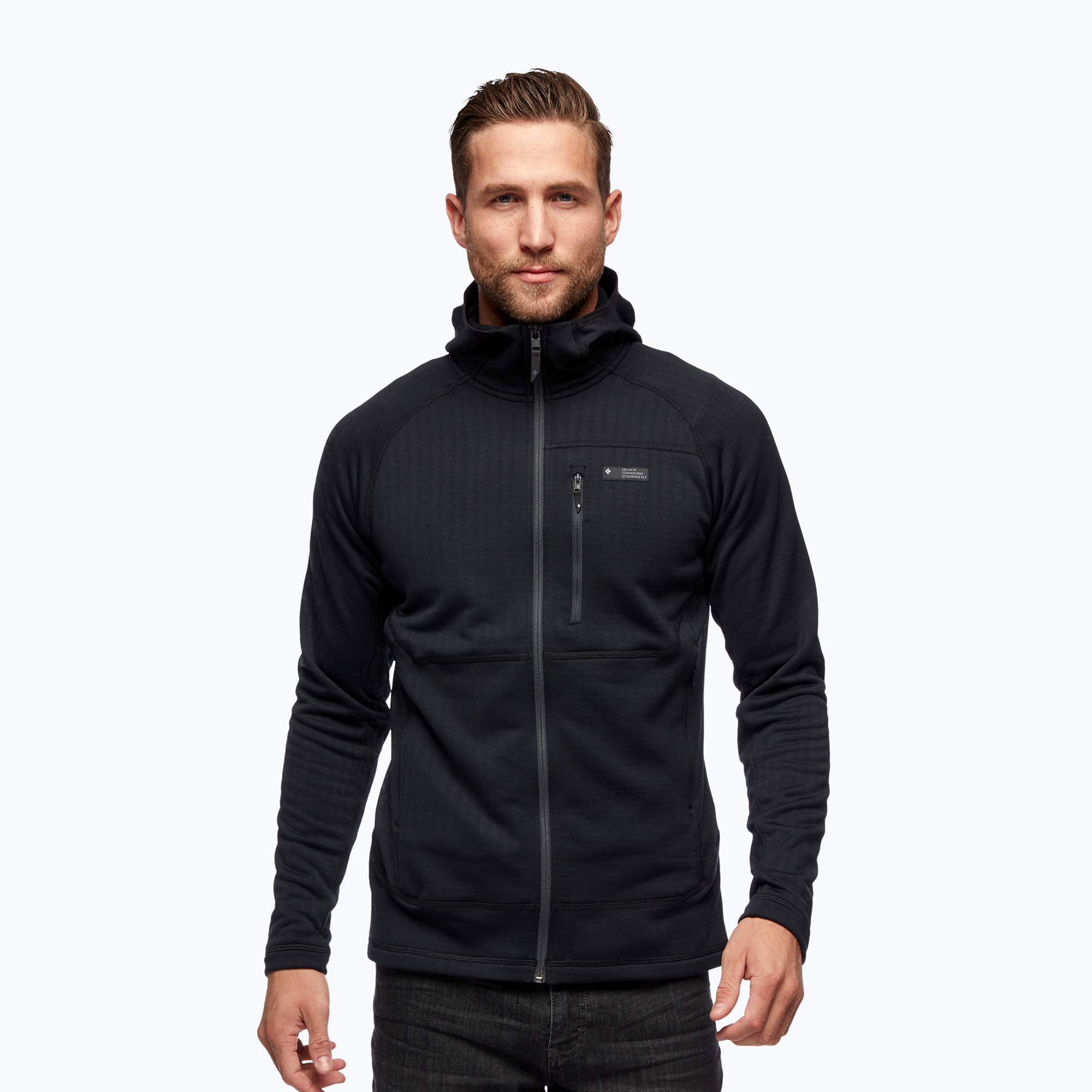 Bluza trekkingowa męska Black Diamond Factor Hoody black | WYSYŁKA W 24H | 30 DNI NA ZWROT