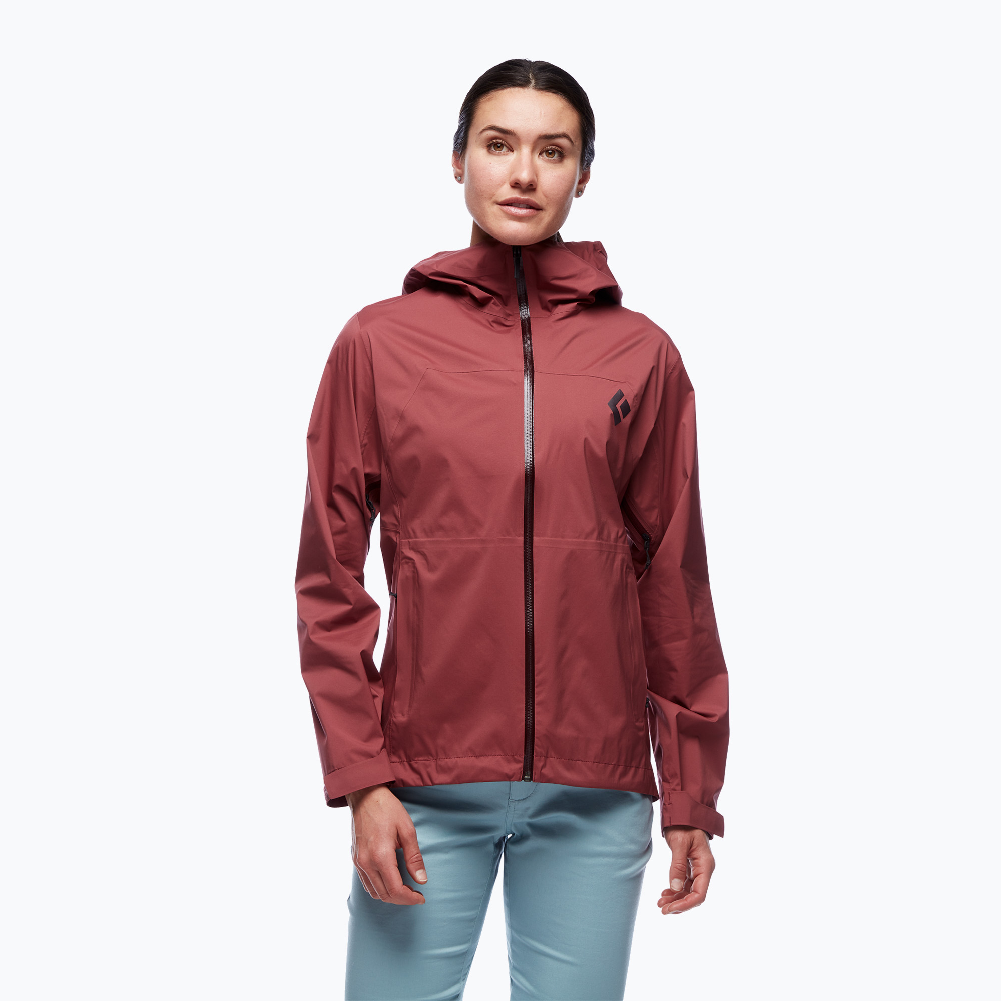Kurtka przeciwdeszczowa damska Black Diamond Stormline Stretch Rain cherrywood | WYSYŁKA W 24H | 30 DNI NA ZWROT