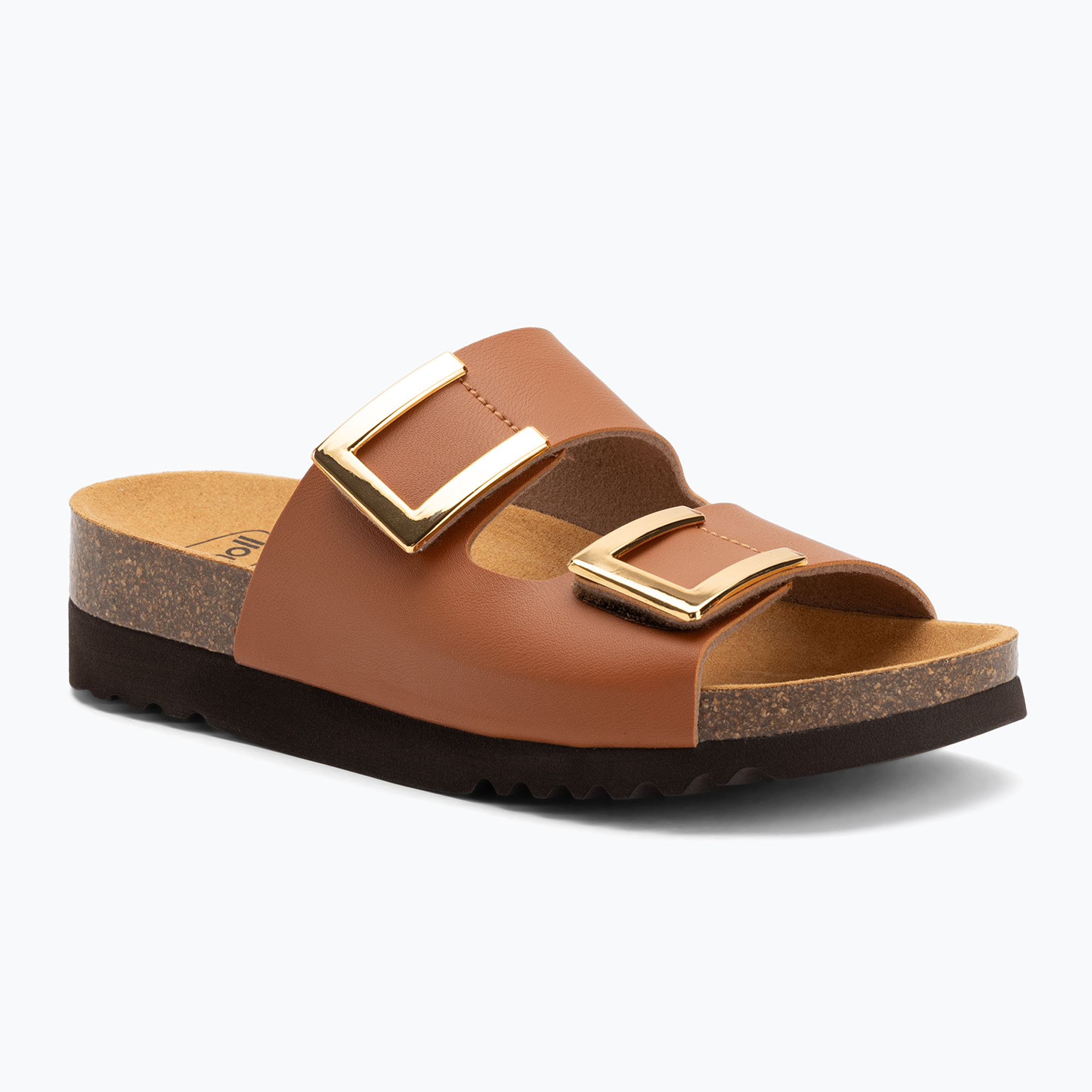 Klapki damskie Scholl Monterey 2 Straps Ad Med camel 