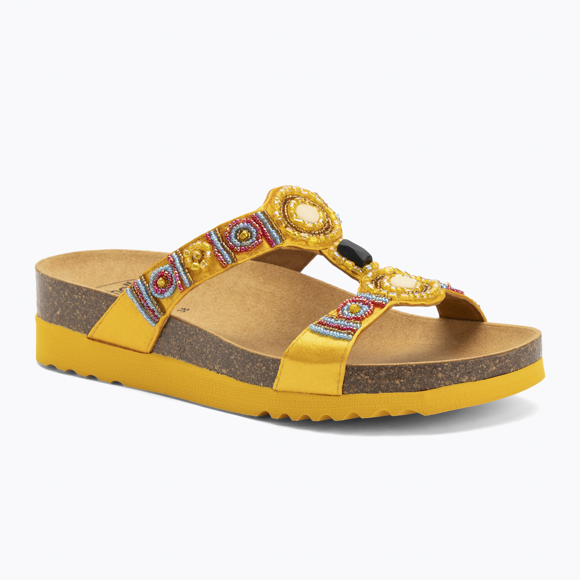Klapki damskie Scholl New Bogota Wedge Med tangerine 