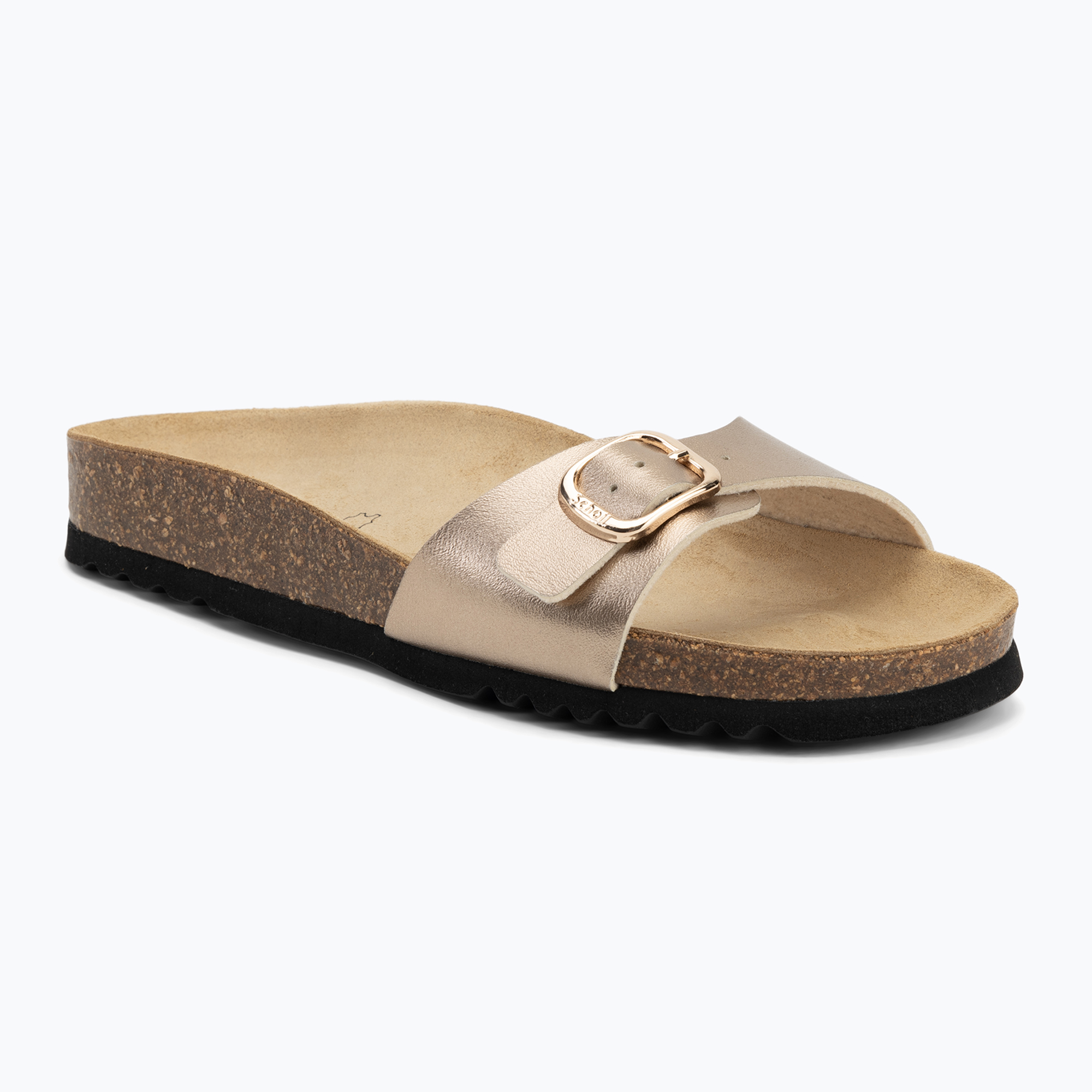 Klapki damskie Scholl Estelle Laminated taupe 