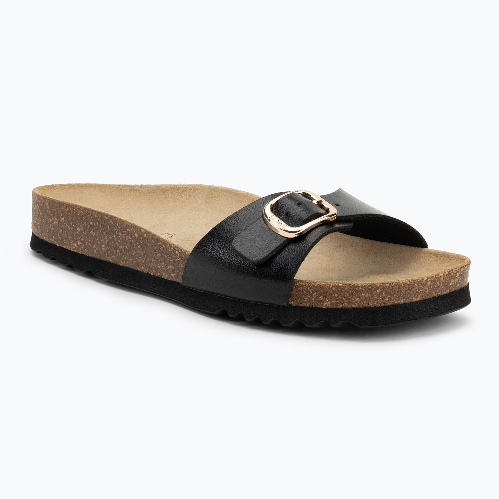 Klapki damskie Scholl Estelle Laminated black 