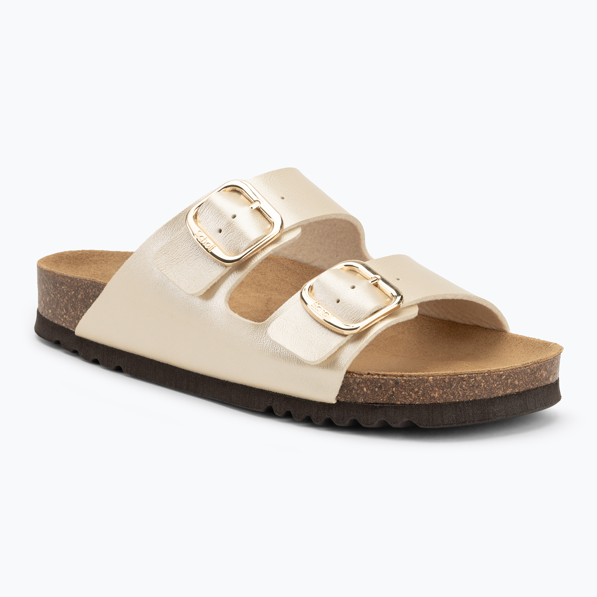 Klapki damskie Scholl Josephine Metal light gold 