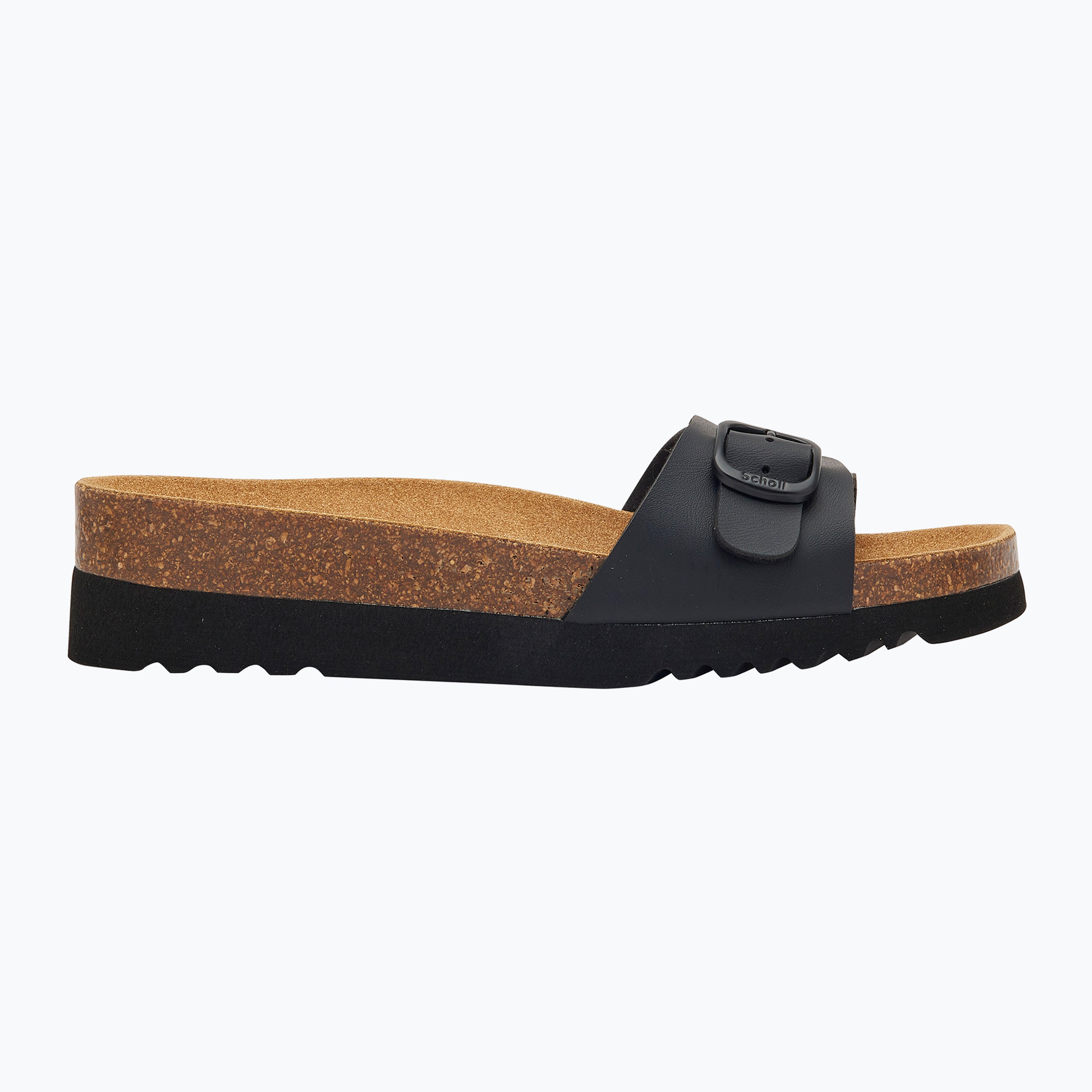 Klapki damskie Scholl Ginni Wide Med black 