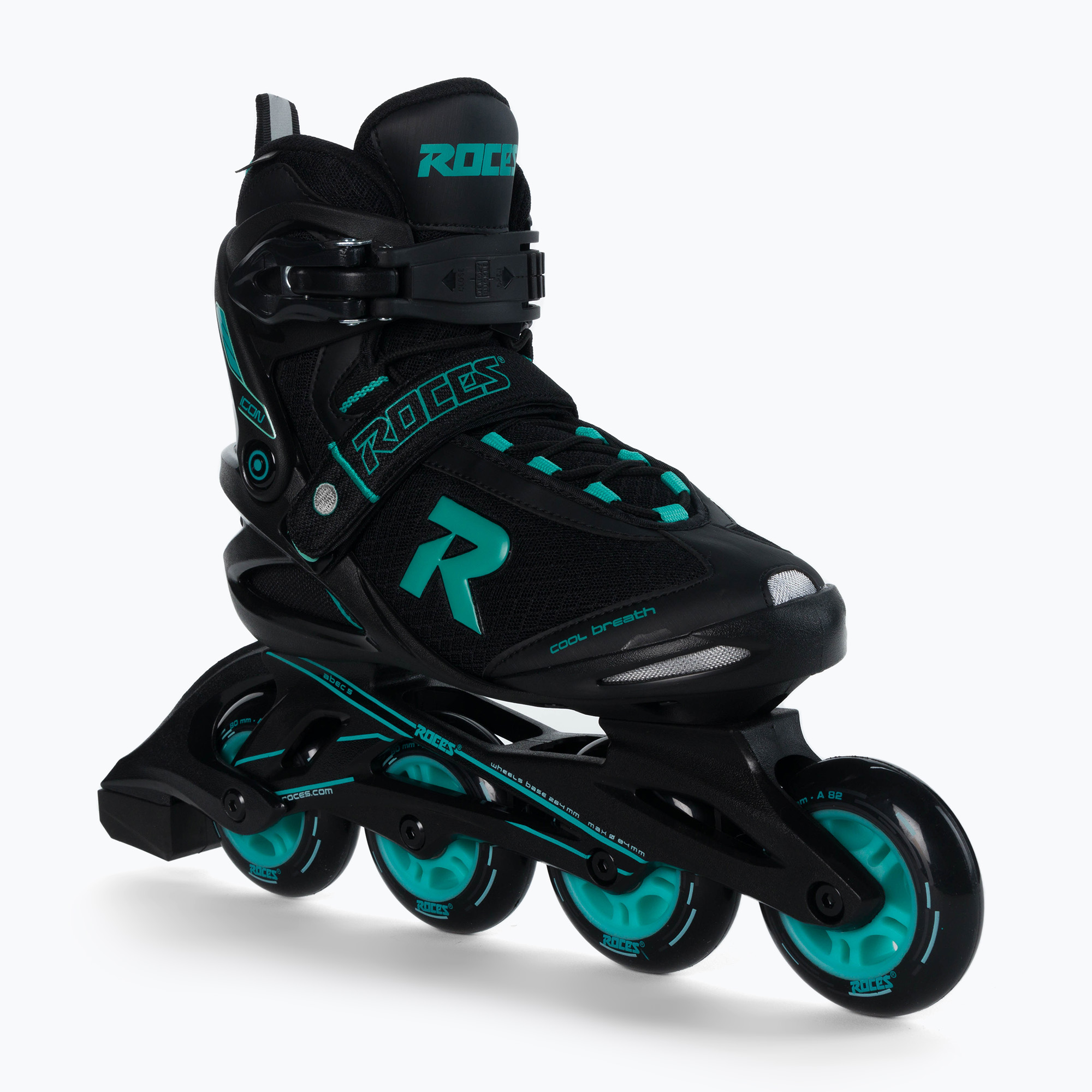 Rolki damskie Roces Icon black/aqua | WYSYŁKA W 24H | 30 DNI NA ZWROT