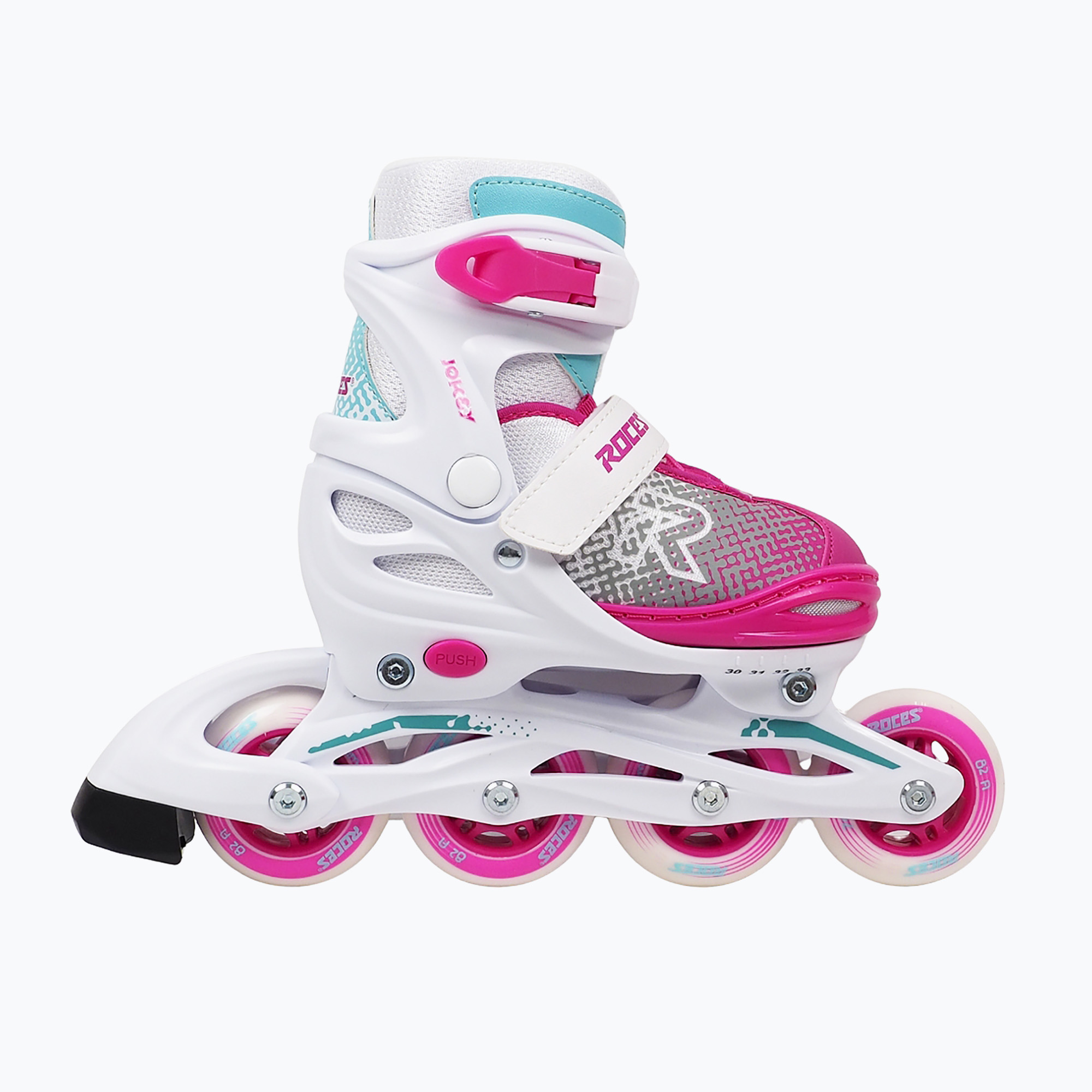 Rolki dziecięce Roces Jokey X Girl white/pink 