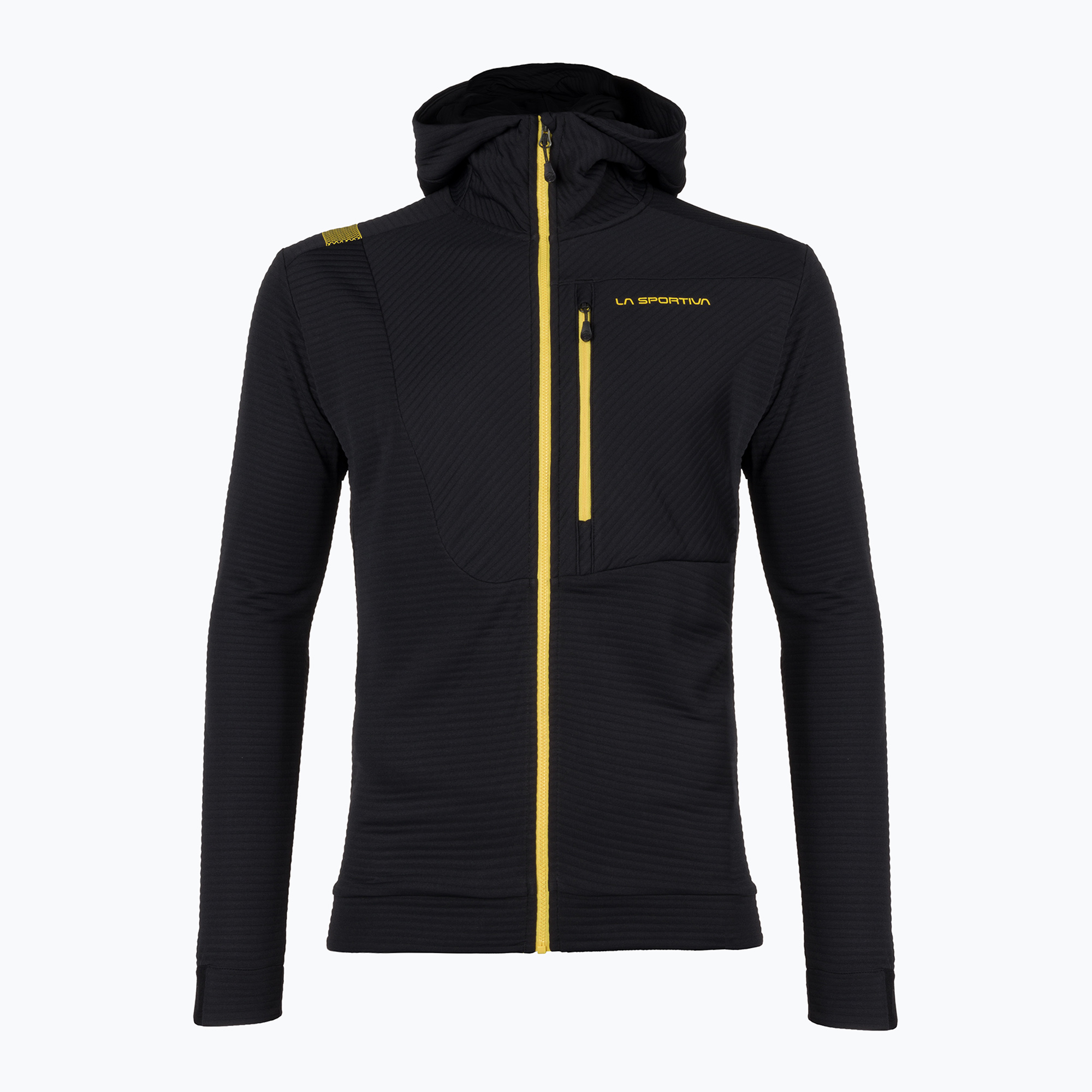 Bluza wspinaczkowa męska La Sportiva Mood Hoody black/yellow | WYSYŁKA W 24H | 30 DNI NA ZWROT