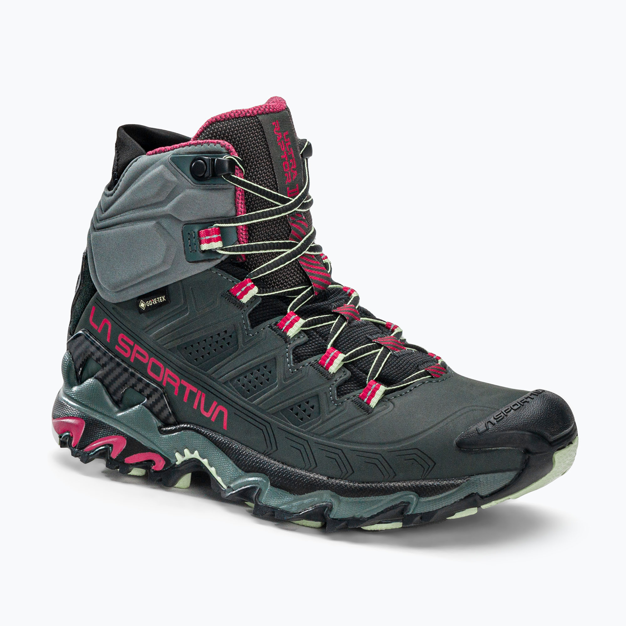 Buty trekkingowe damskie La Sportiva Ultra Raptor II Mid Leather GTX charcoal/cerise | WYSYŁKA W 24H | 30 DNI NA ZWROT