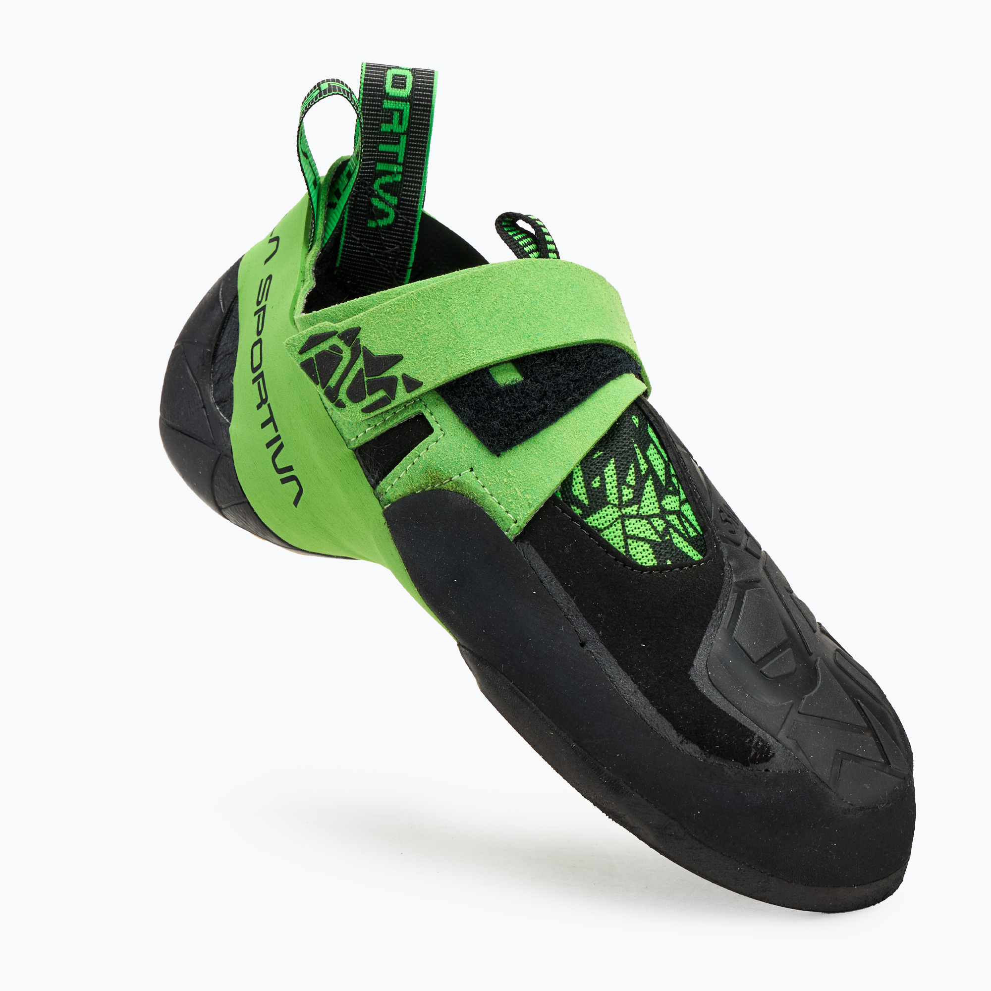Buty wspinaczkowe męskie La Sportiva Skwama Vegan black/flash green 