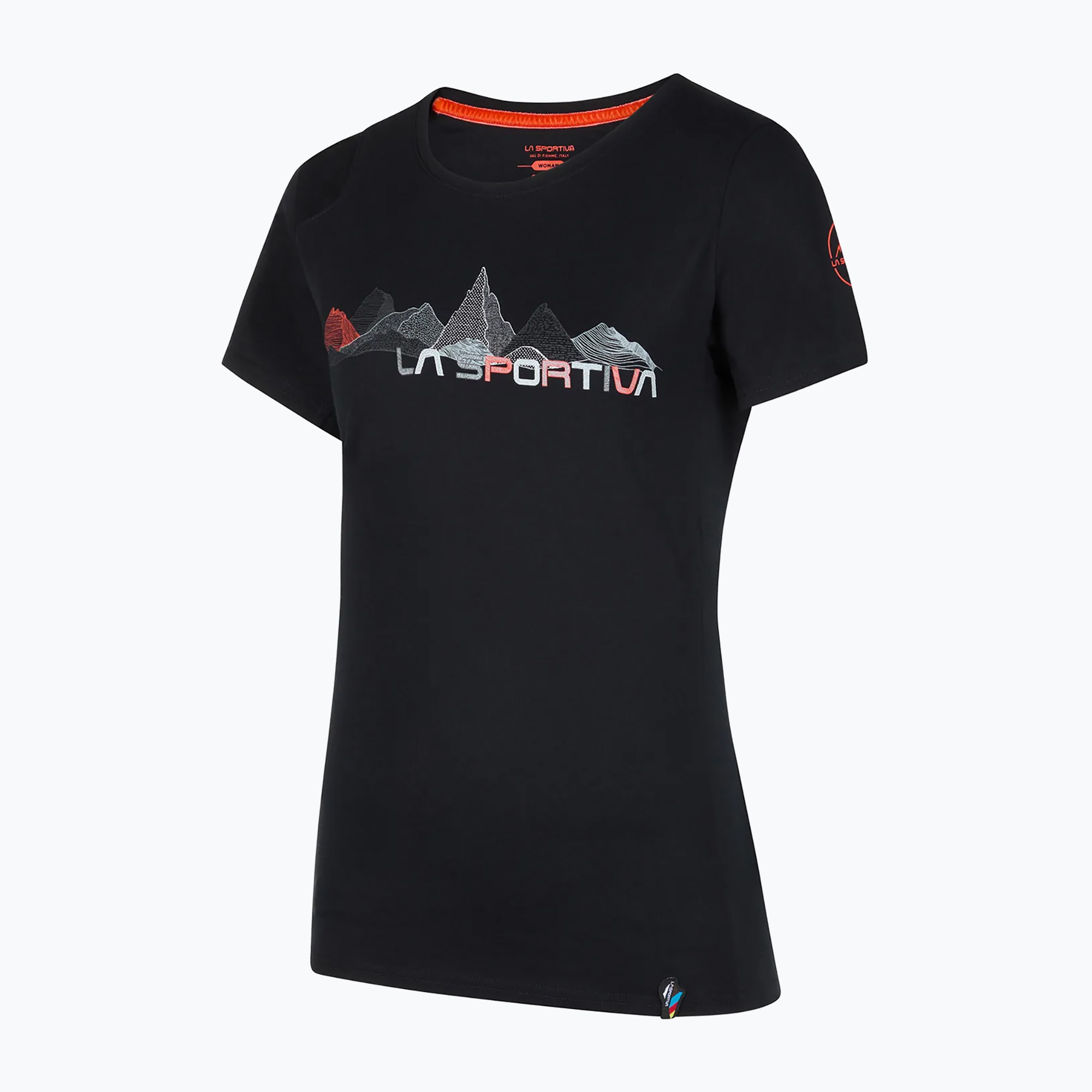 Koszulka damska La Sportiva Peaks black/cherry tomato | WYSYŁKA W 24H | 30 DNI NA ZWROT