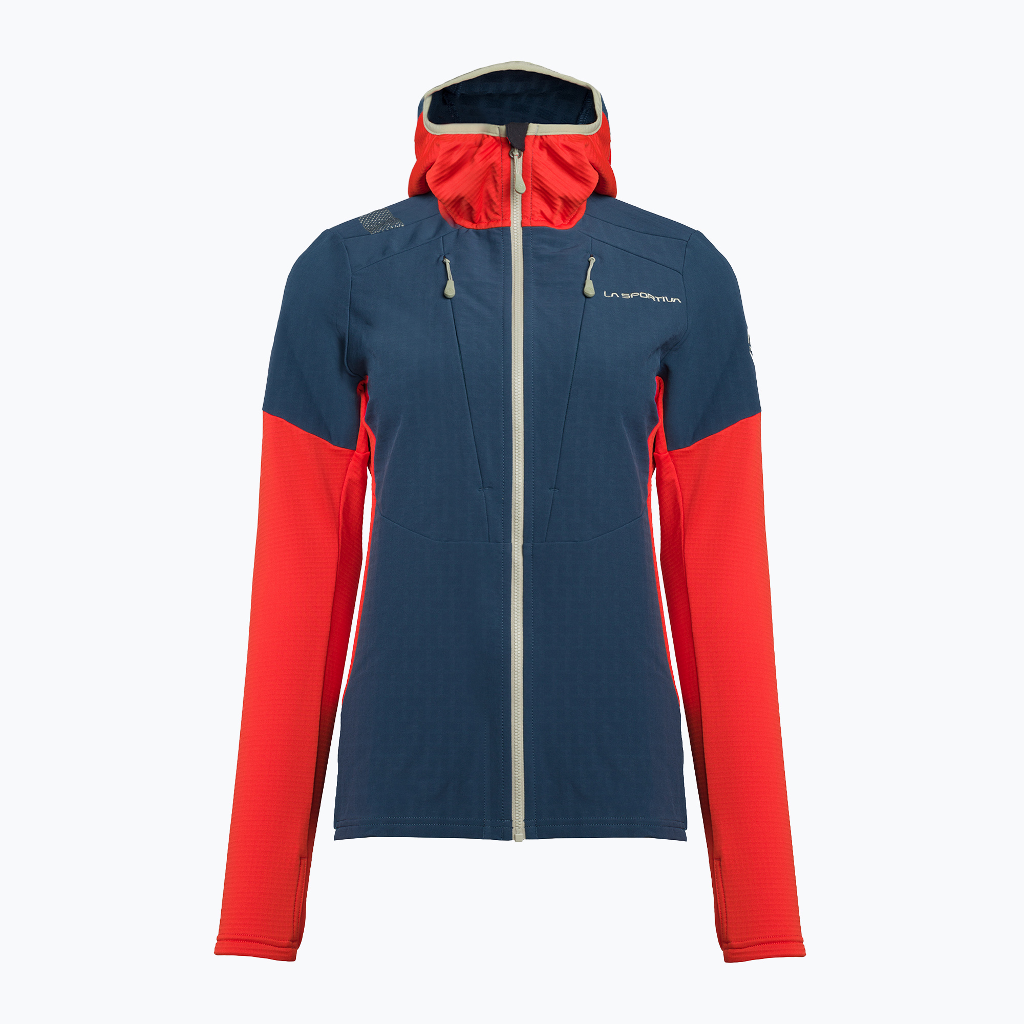 Bluza trekkingowa damska La Sportiva Session Tech Hoody storm blue/cherry tomato | WYSYŁKA W 24H | 30 DNI NA ZWROT