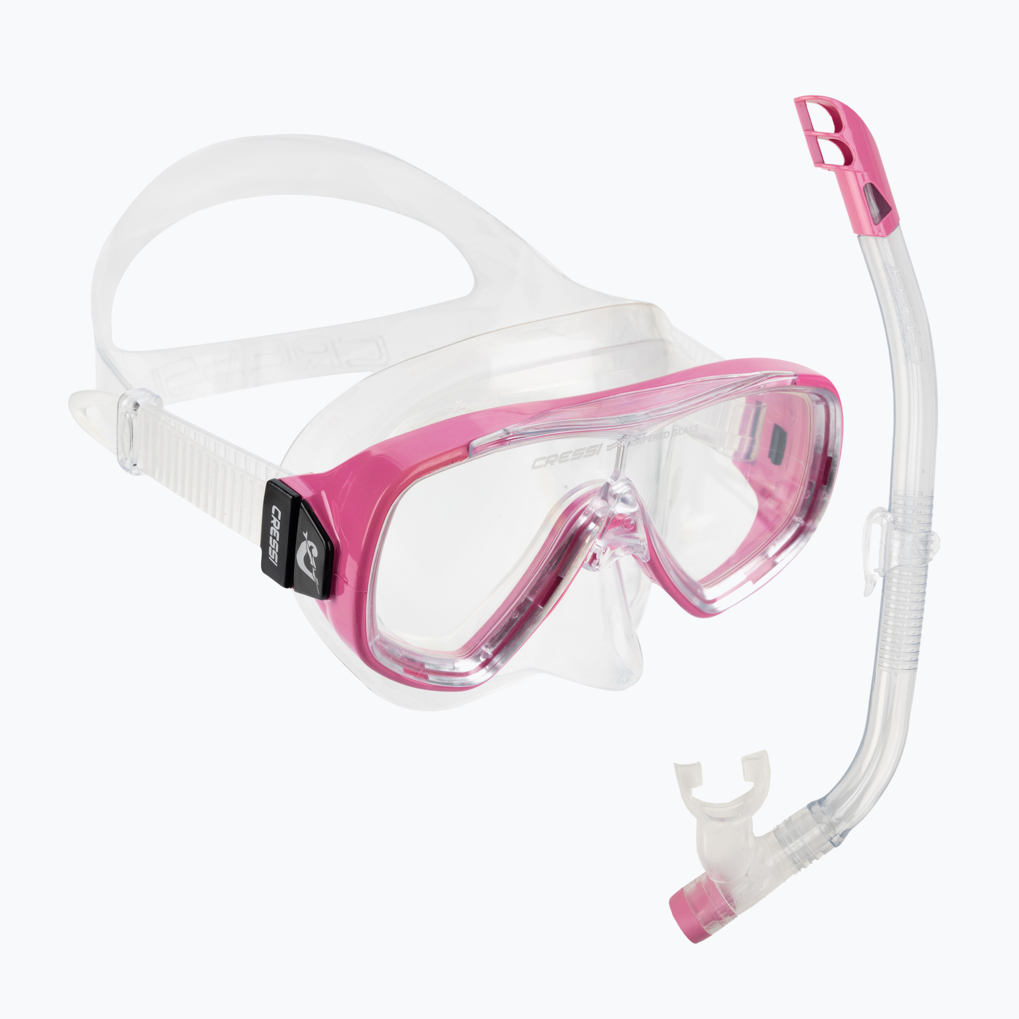 Zestaw do snorkelingu dziecięcy Cressi Ondina + Top clear/pink | WYSYŁKA W 24H | 30 DNI NA ZWROT