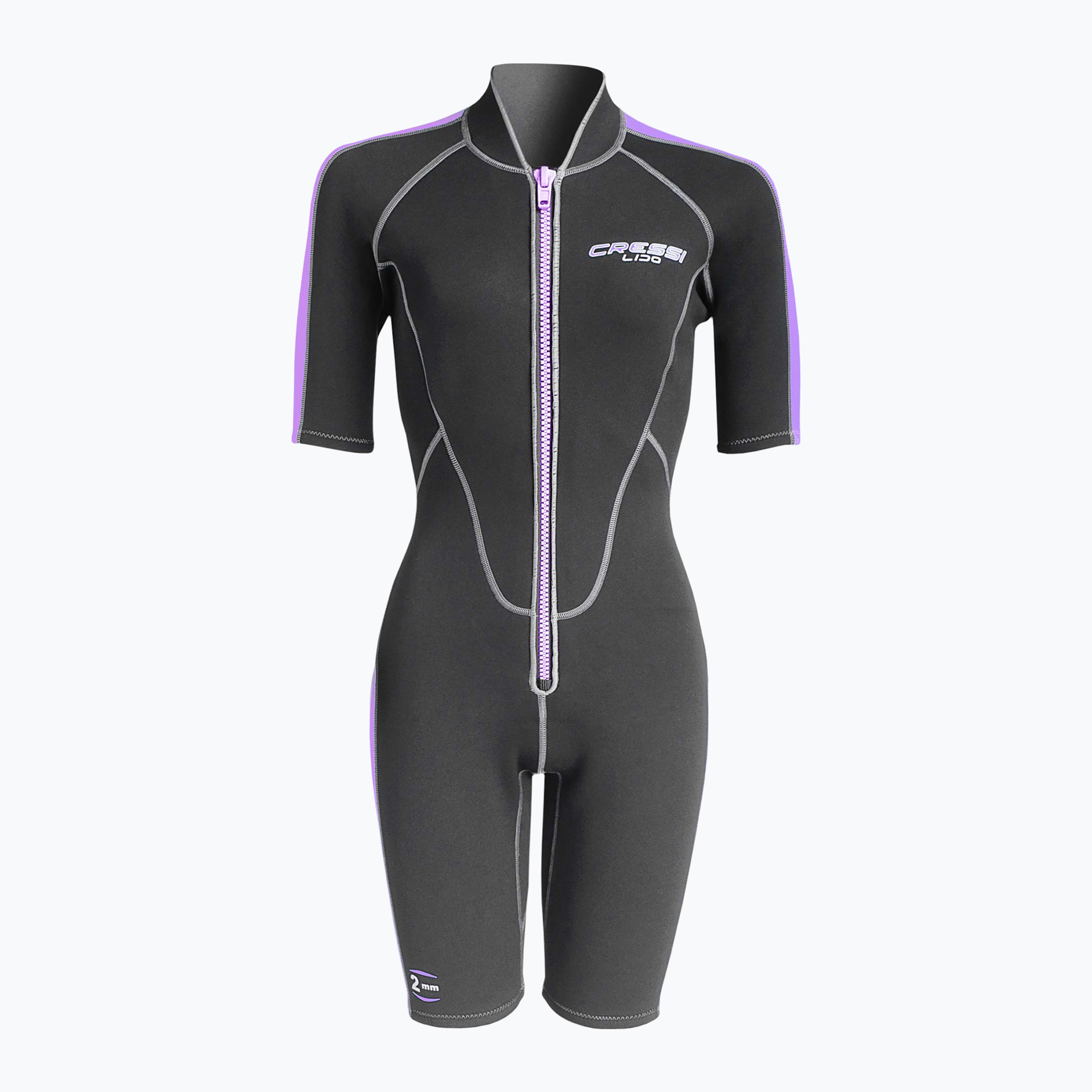 Pianka do pływania damska Cressi Lido Shorty 2 mm black/lilac | WYSYŁKA W 24H | 30 DNI NA ZWROT