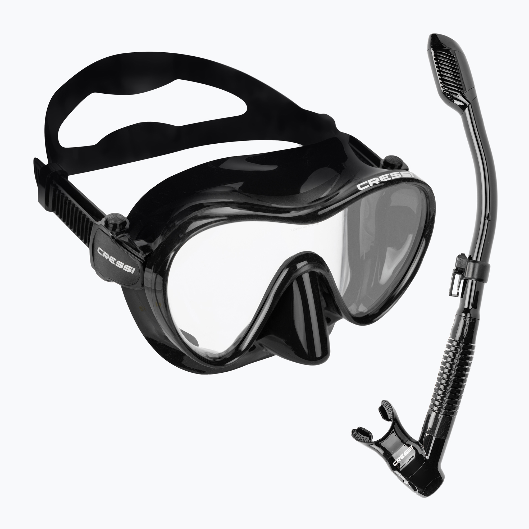 Zestaw do nurkowania Cressi F1 + Supernova Dry black 