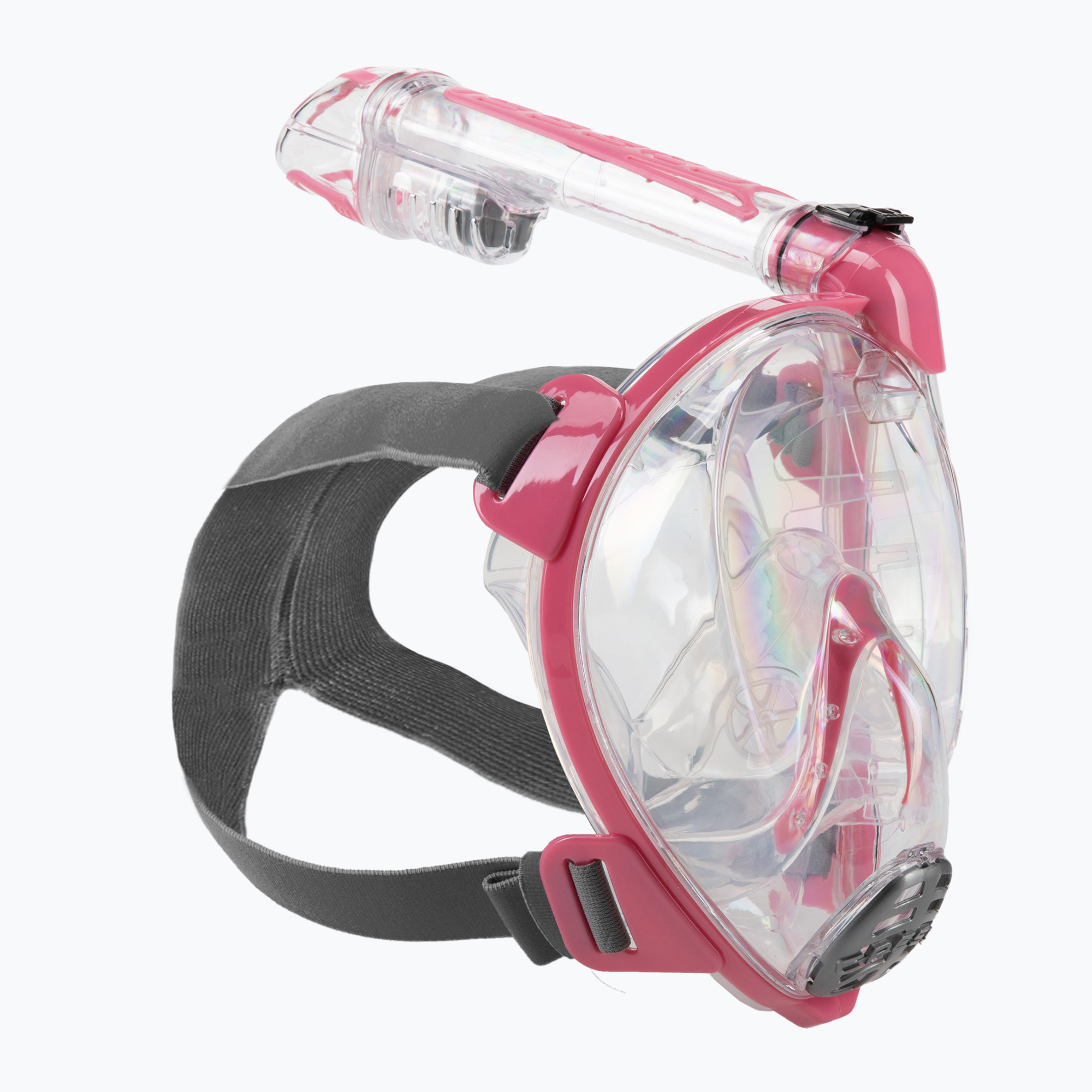 Zdjęcia - Maska do pływania Cressi Sub Maska pełnotwarzowa do snorkelingu Cressi Duke Dry Full Face clear/pink | 