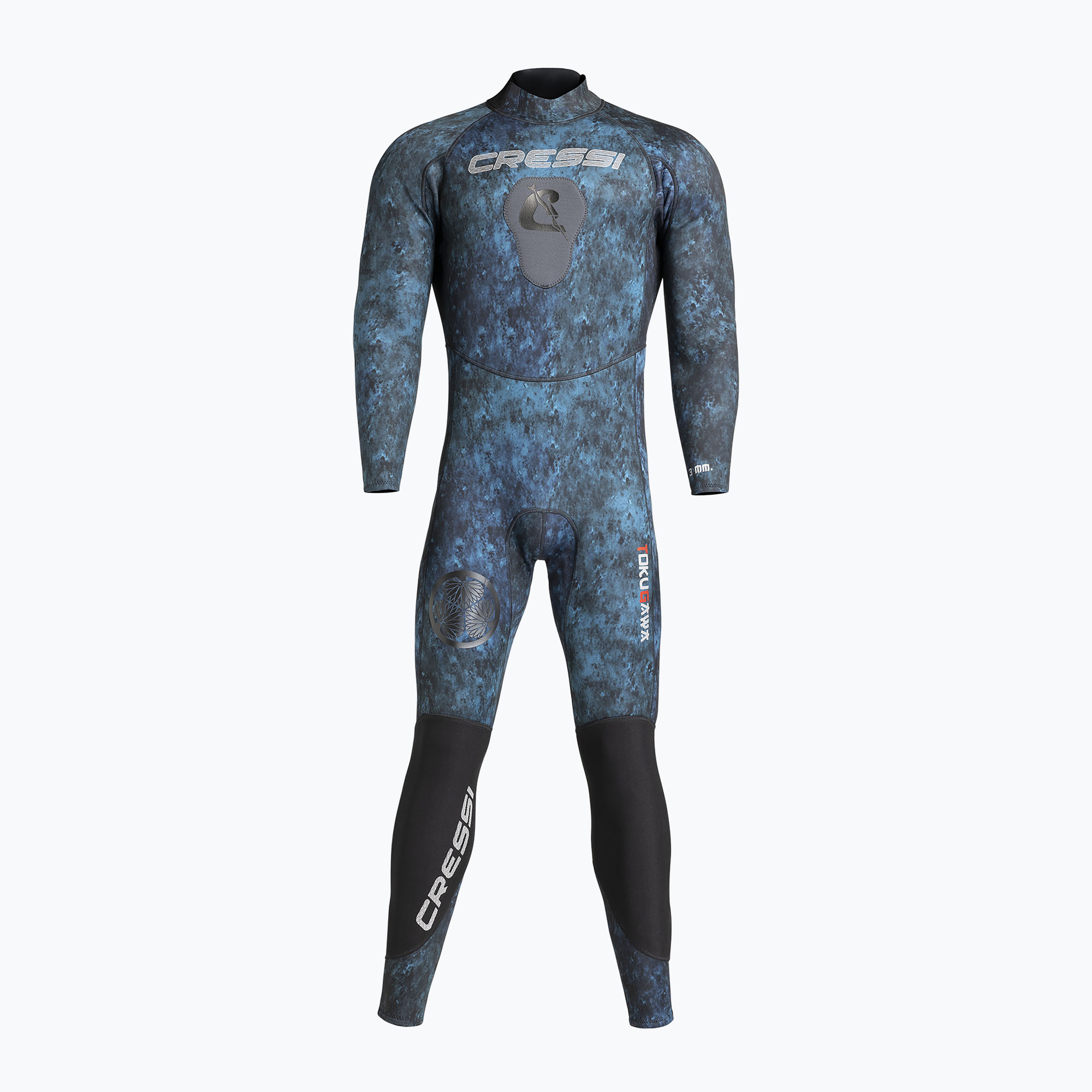 Pianka do pływania męska Cressi Tokugawa Monopiece 3 mm camo blue 