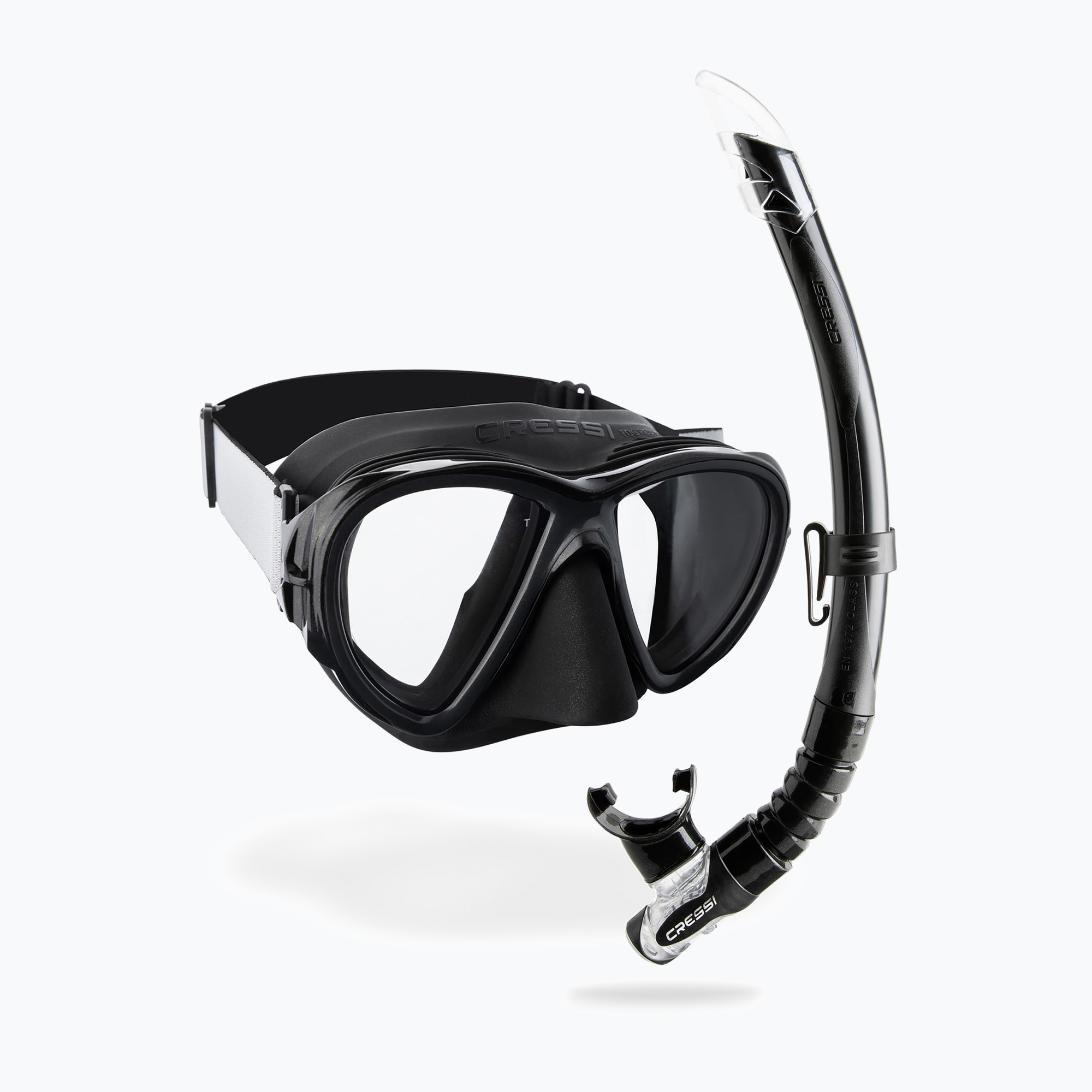 Zestaw do nurkowania Cressi Fiji + Gamma black/black 