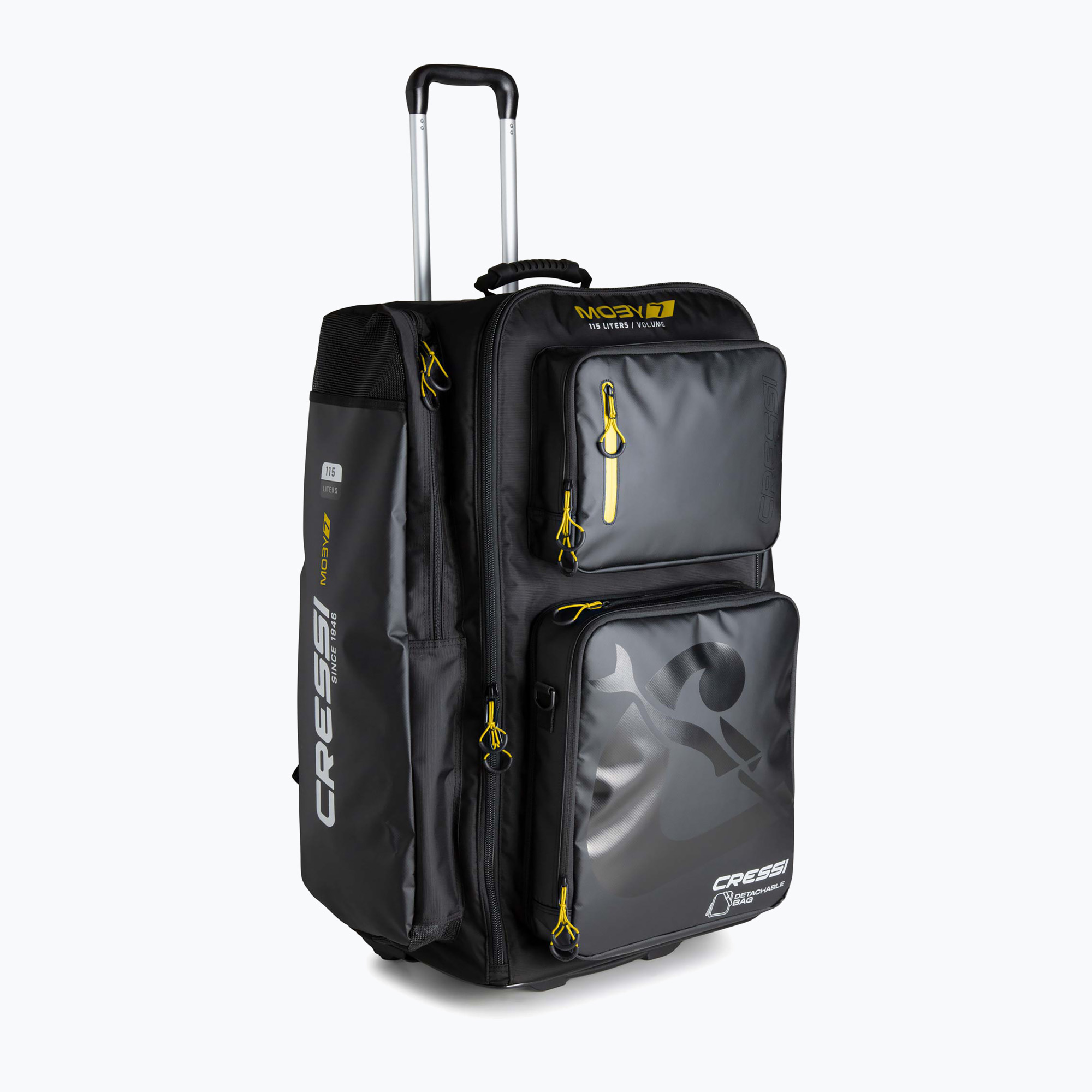 Torba podróżna Cressi Moby 7 115 l black/yellow 