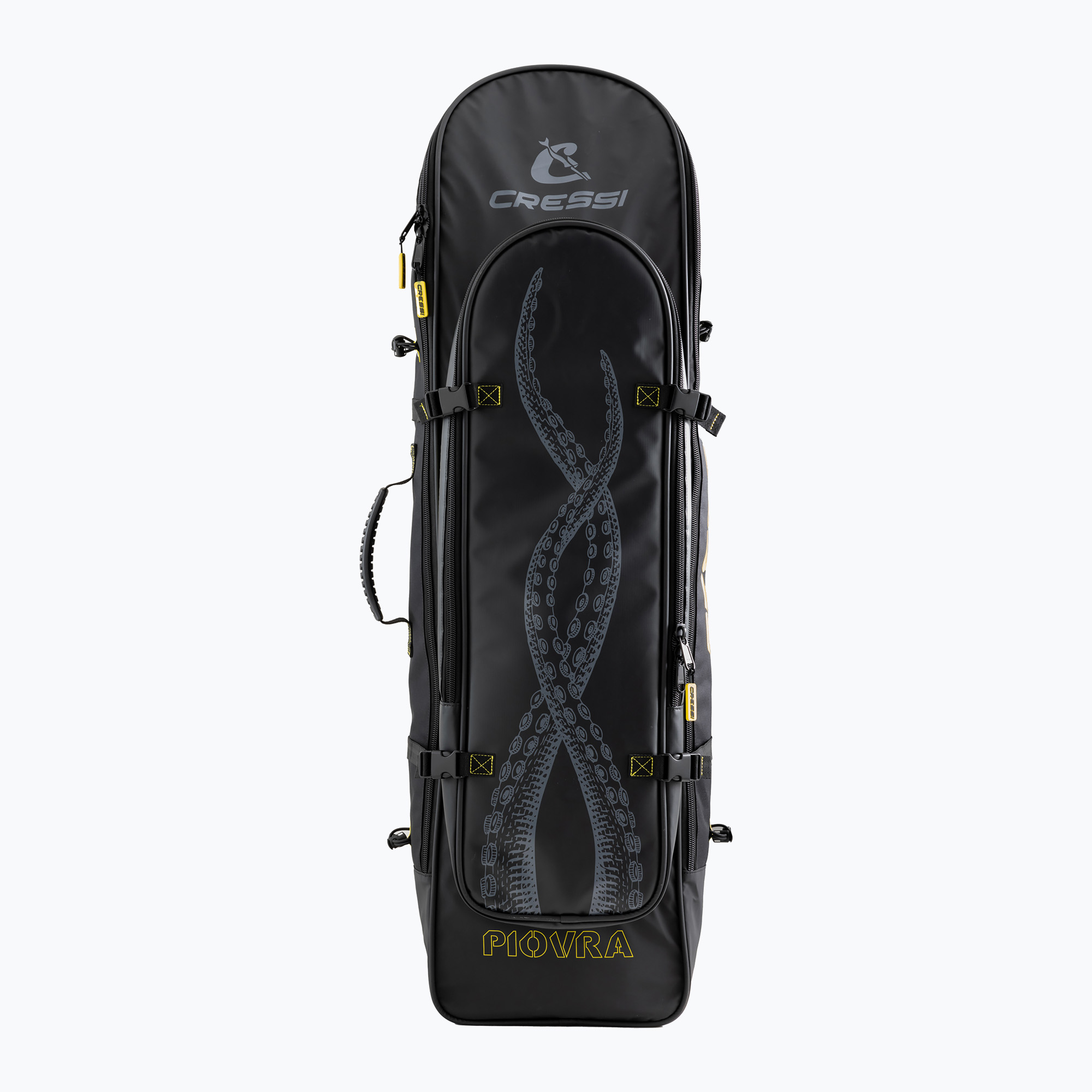Plecak na sprzęt Cressi Piovra Dry 90 l black/yellow 