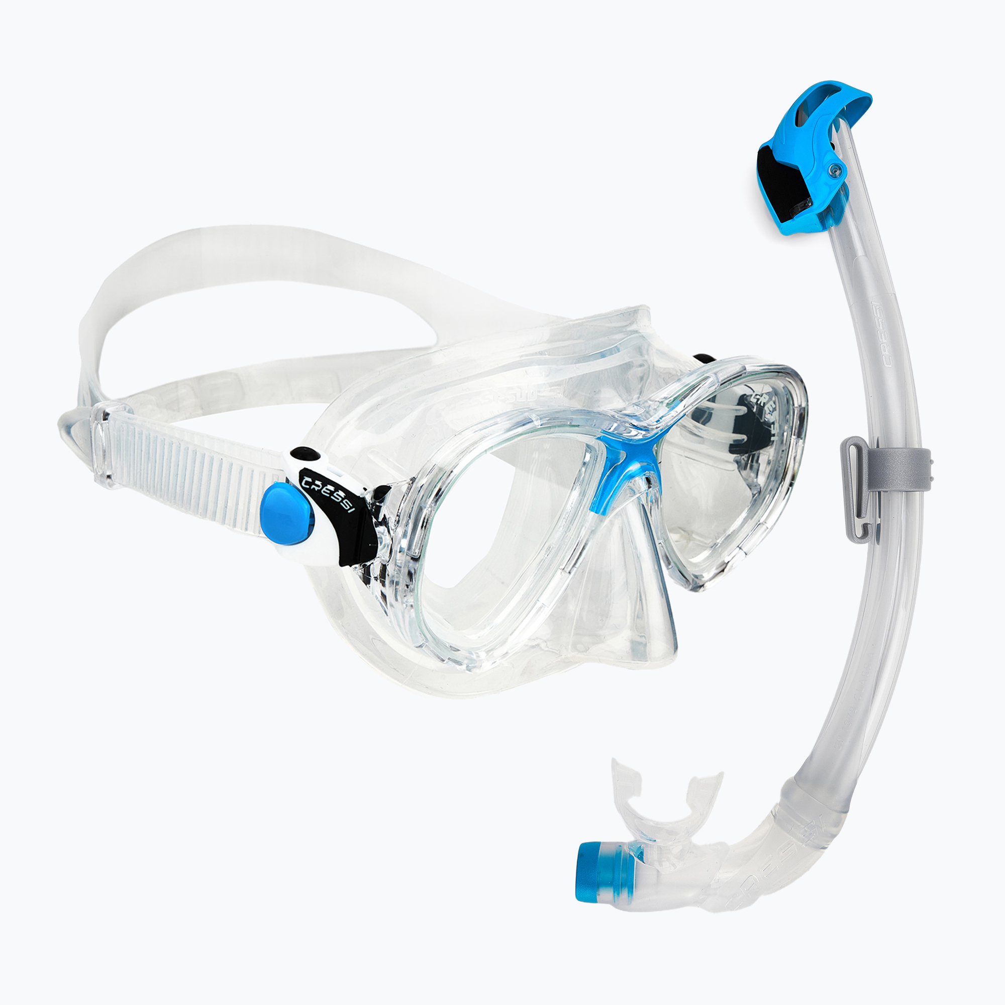 Zestaw do nurkowania Cressi Marea + Seal Dry Jr clear/azure 