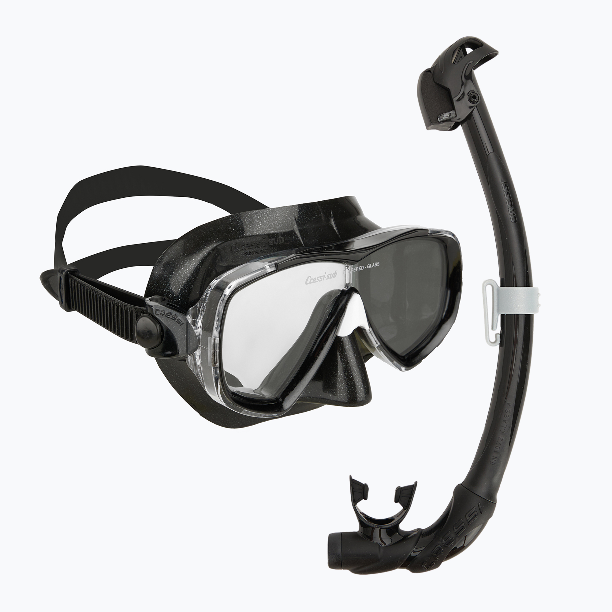 Zestaw do nurkowania Cressi Estrella + Seal Dry black/black 