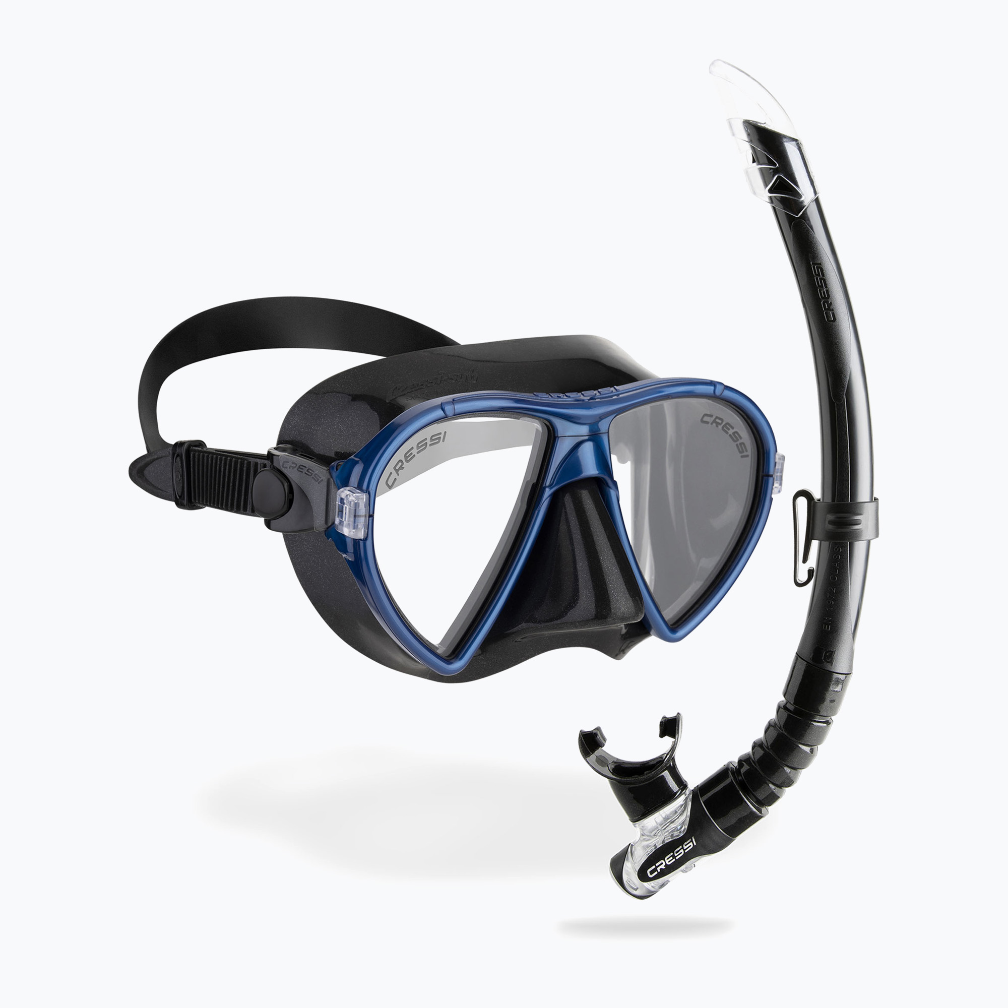 Zestaw do snorkelingu Cressi Ocean + Gamma black/blue 