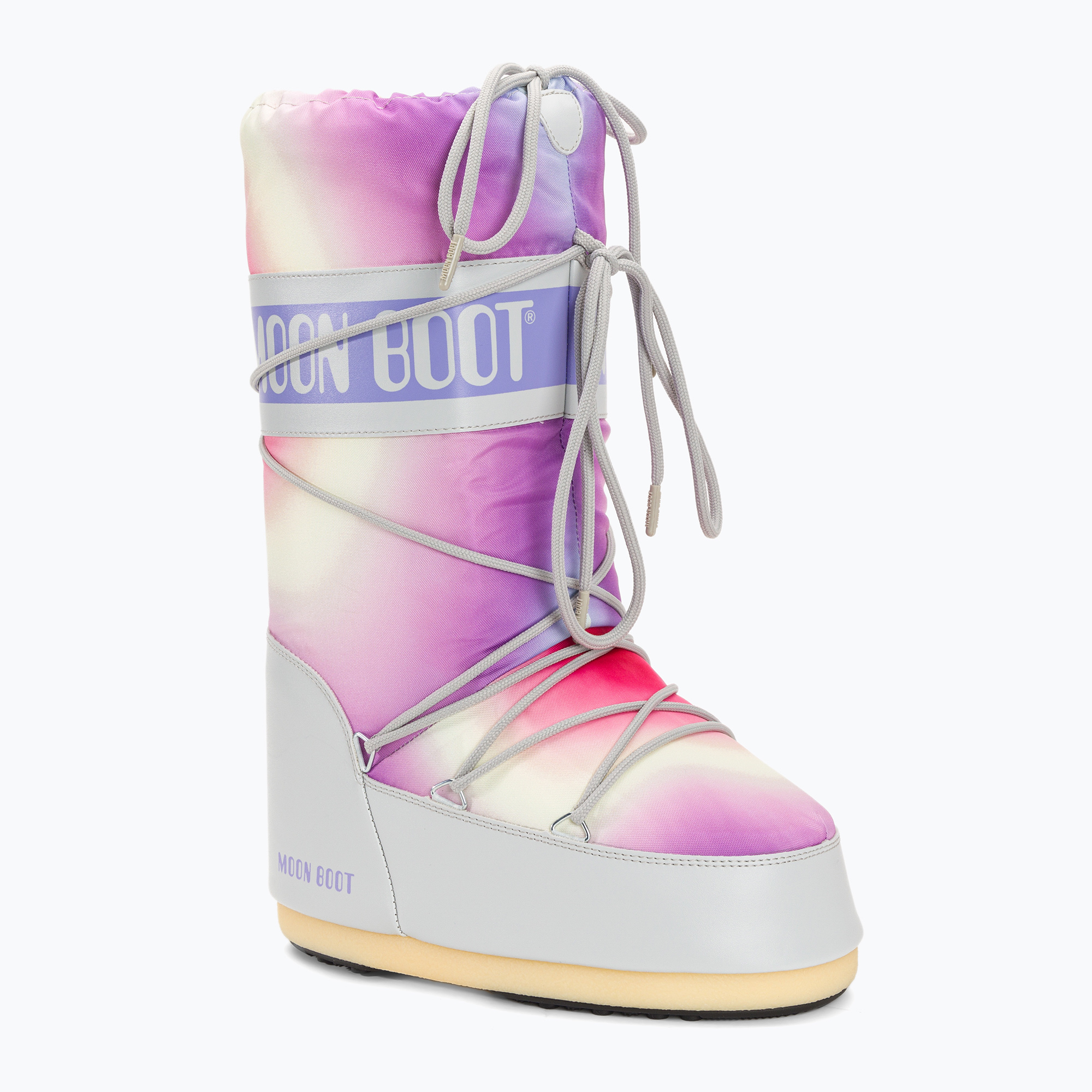 Śniegowce damskie Moon Boot Icon Tie Dye glacier grey 