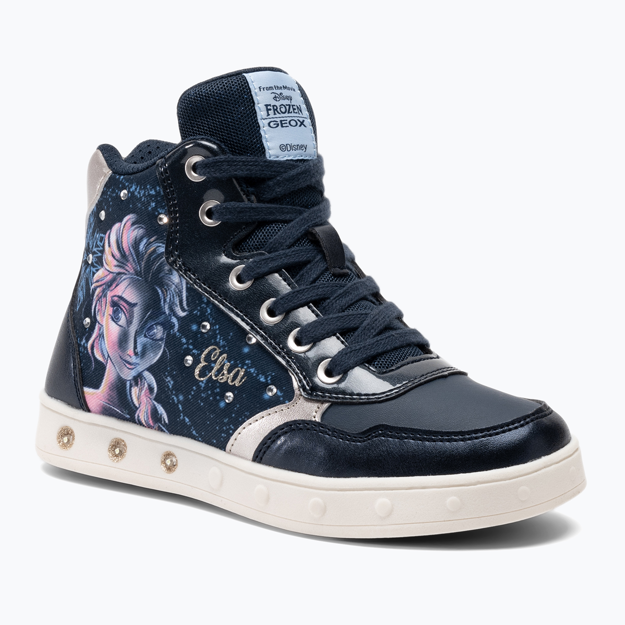 Buty juniorskie Geox Skylin dark navy/platinum | WYSYŁKA W 24H | 30 DNI NA ZWROT