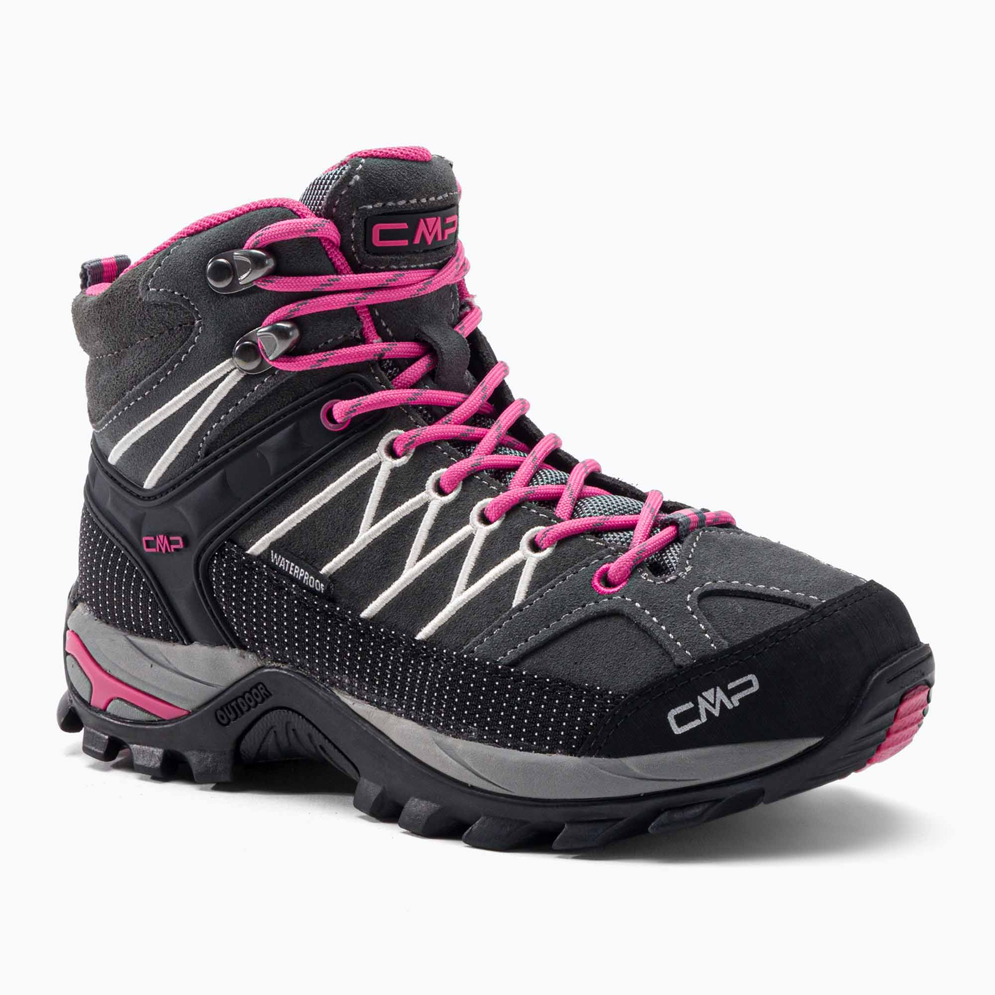 Buty trekkingowe damskie CMP Rigel Mid Wp grey/fuxia/ice | WYSYŁKA W 24H | 30 DNI NA ZWROT