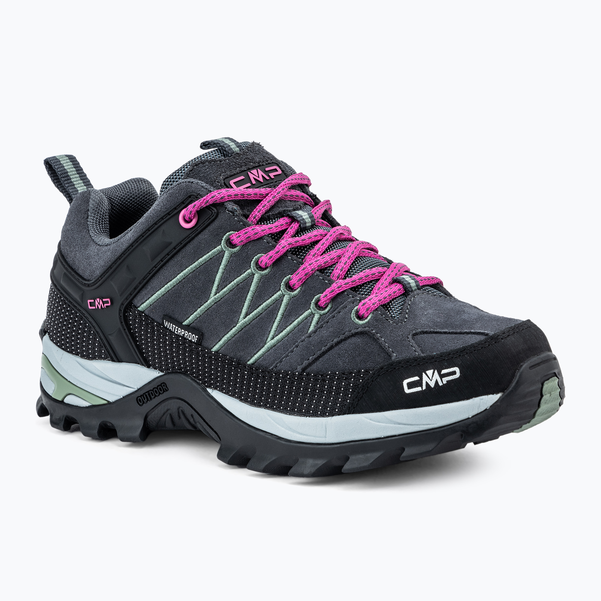 Buty trekkingowe damskie CMP Rigel Low Wp antracite / mineral green | WYSYŁKA W 24H | 30 DNI NA ZWROT