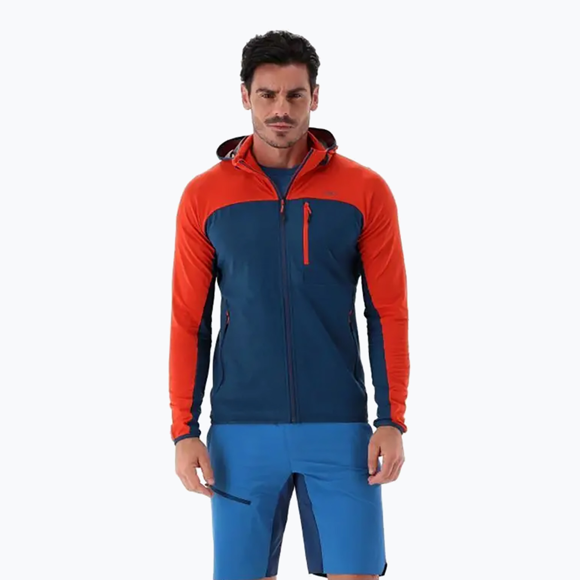 Bluza trekkingowa męska CMP 35L6537 Fix Hood ocean | WYSYŁKA W 24H | 30 DNI NA ZWROT