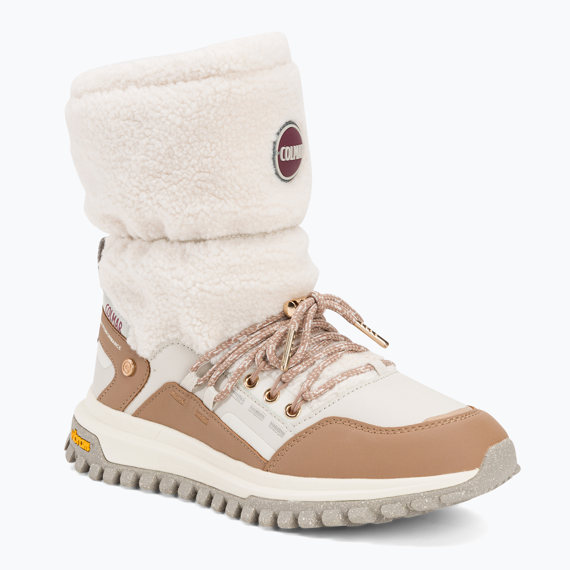 Śniegowce damskie Colmar Warmer Voyage tan brown/off white | WYSYŁKA W 24H | 30 DNI NA ZWROT