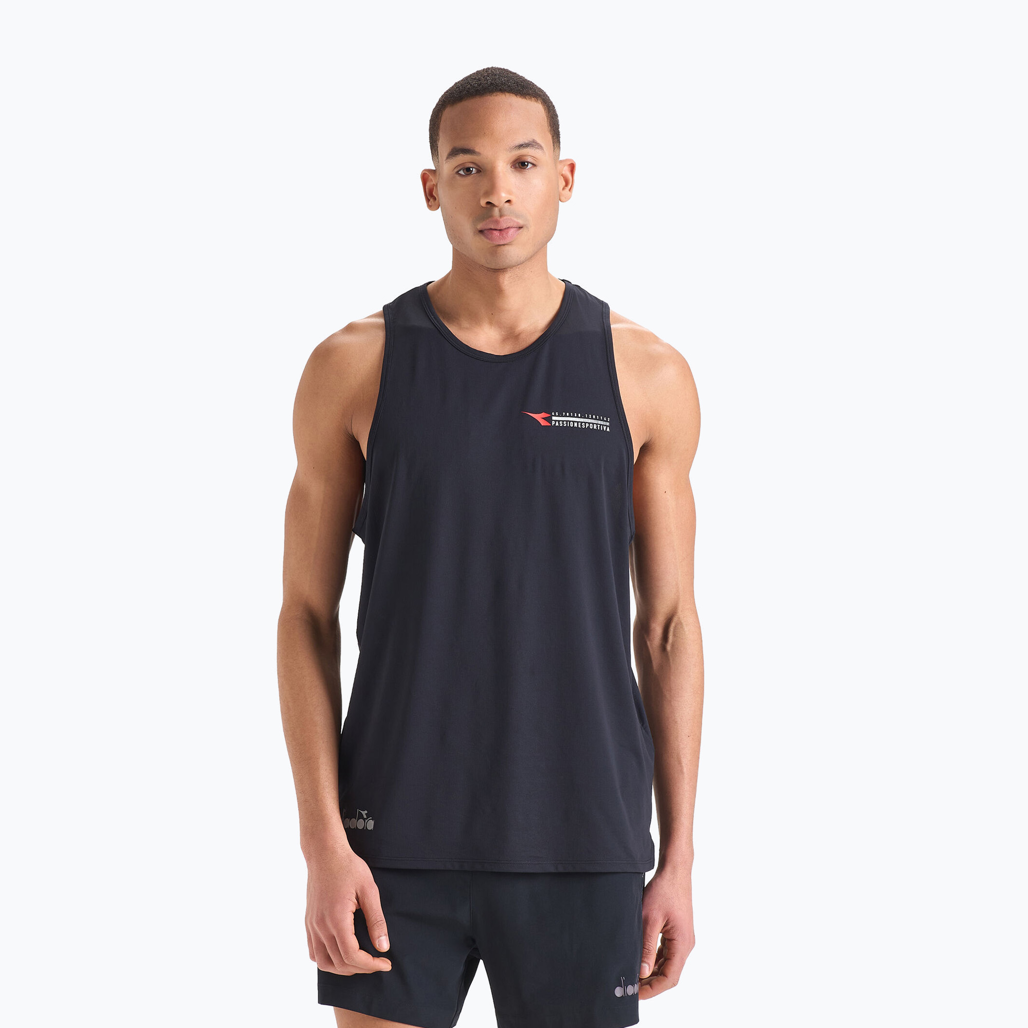 Tank top męski Diadora Super Light Tank Be One black | WYSYŁKA W 24H | 30 DNI NA ZWROT