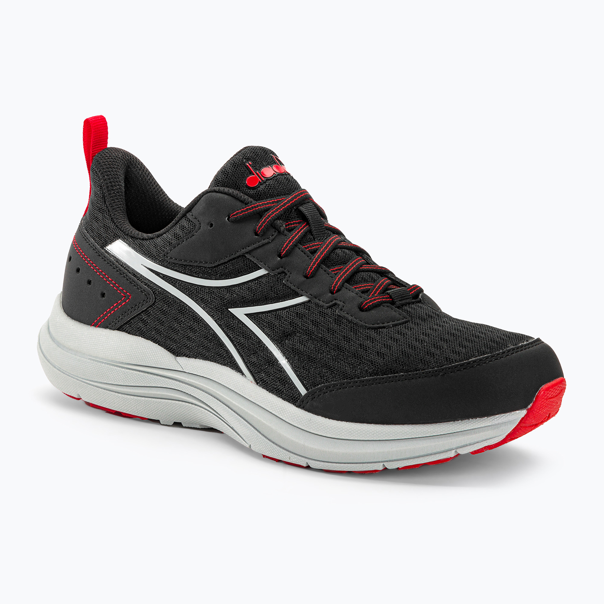 Buty do biegania męskie Diadora Snipe black/silver/red | WYSYŁKA W 24H | 30 DNI NA ZWROT