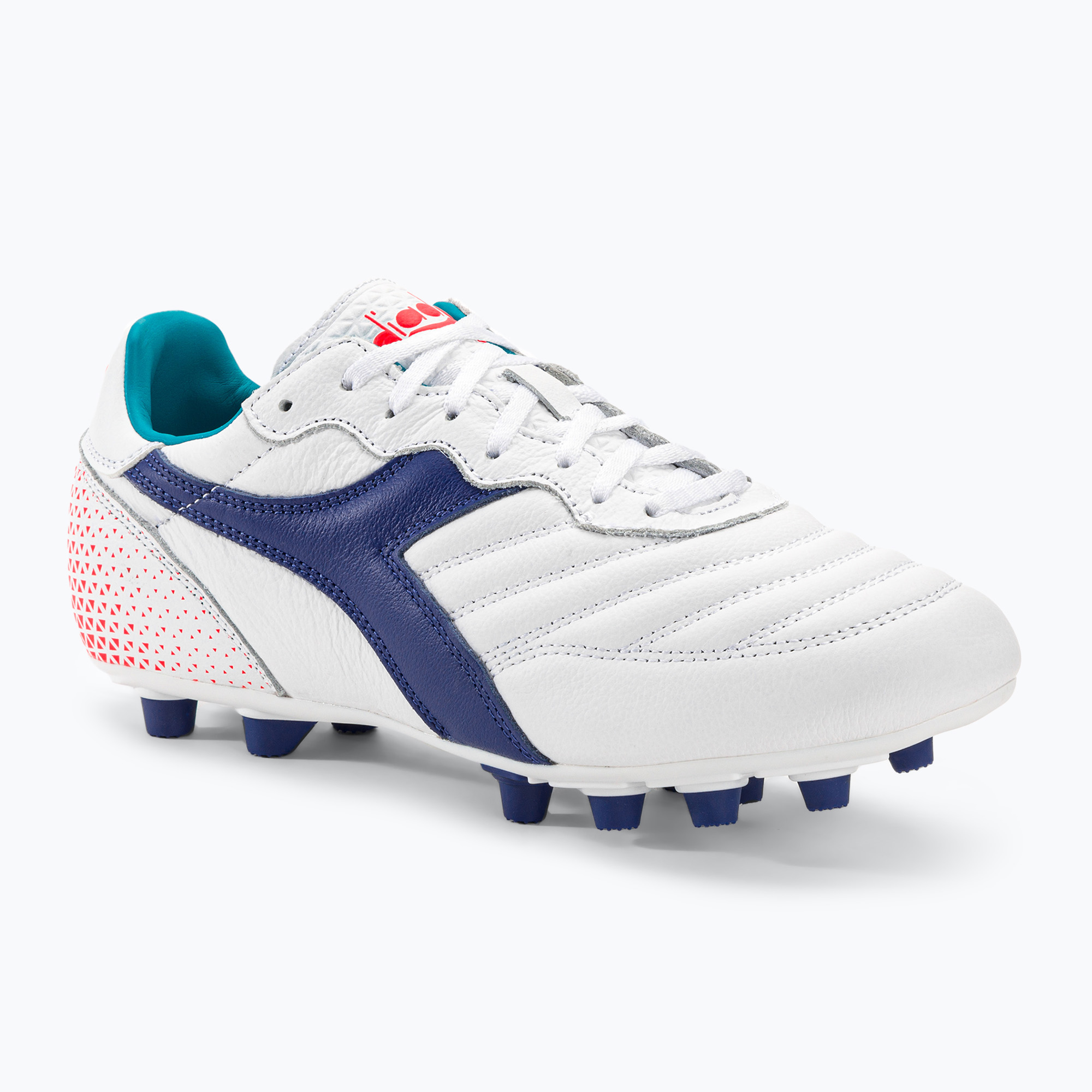 Zdjęcia - Buty piłkarskie Diadora  męskie  Brasil GR LT+ MDPU white/navy | WYSYŁKA W 2 