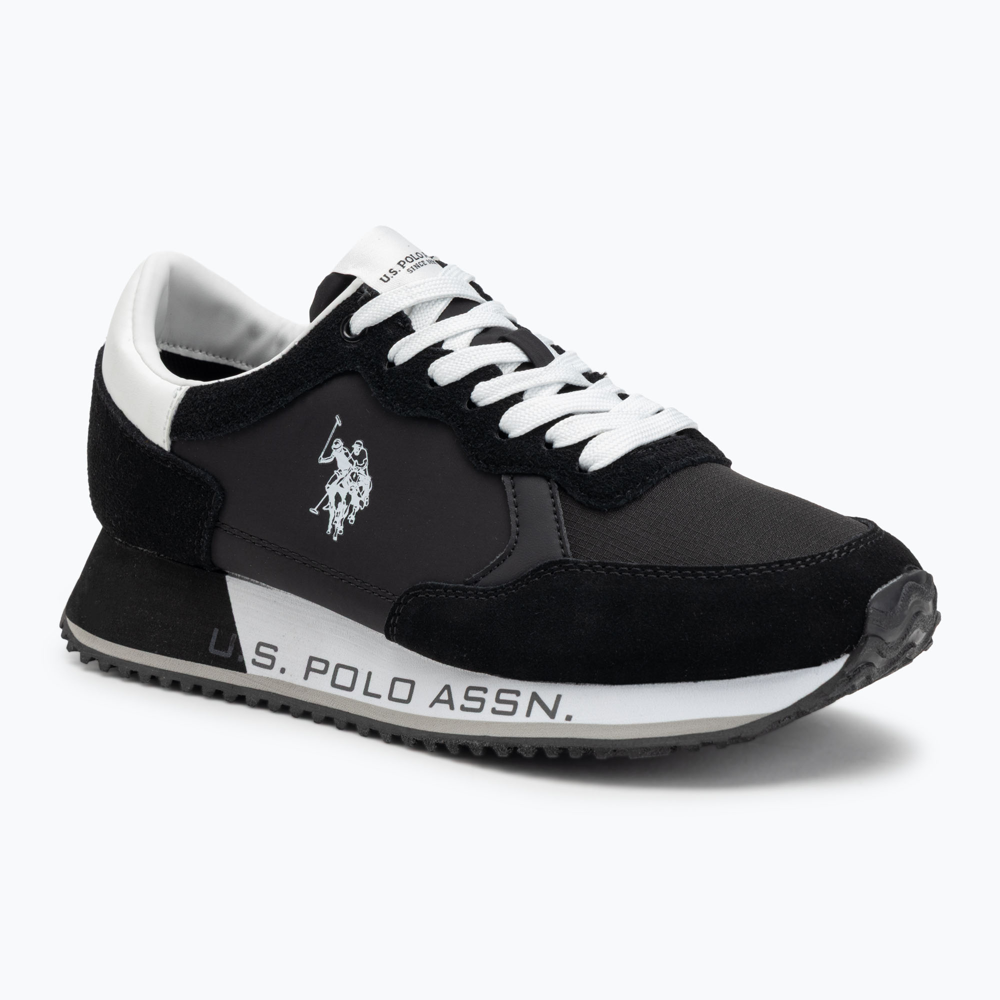 Buty męskie U.S. Polo Assn. CLEEF006B black/white 