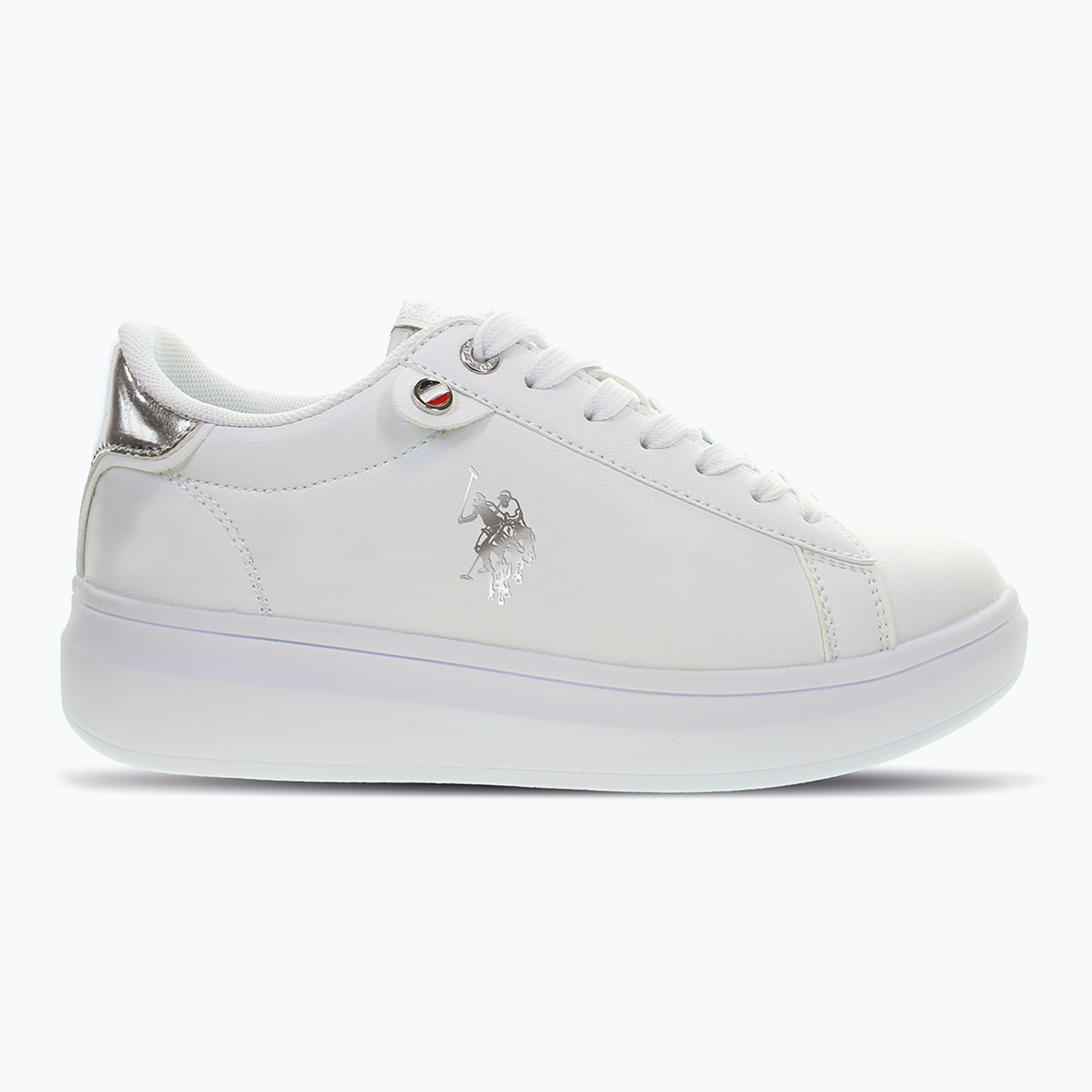 Buty damskie U.S. Polo Assn. CODY011 white/silver | WYSYŁKA W 24H | 30 DNI NA ZWROT