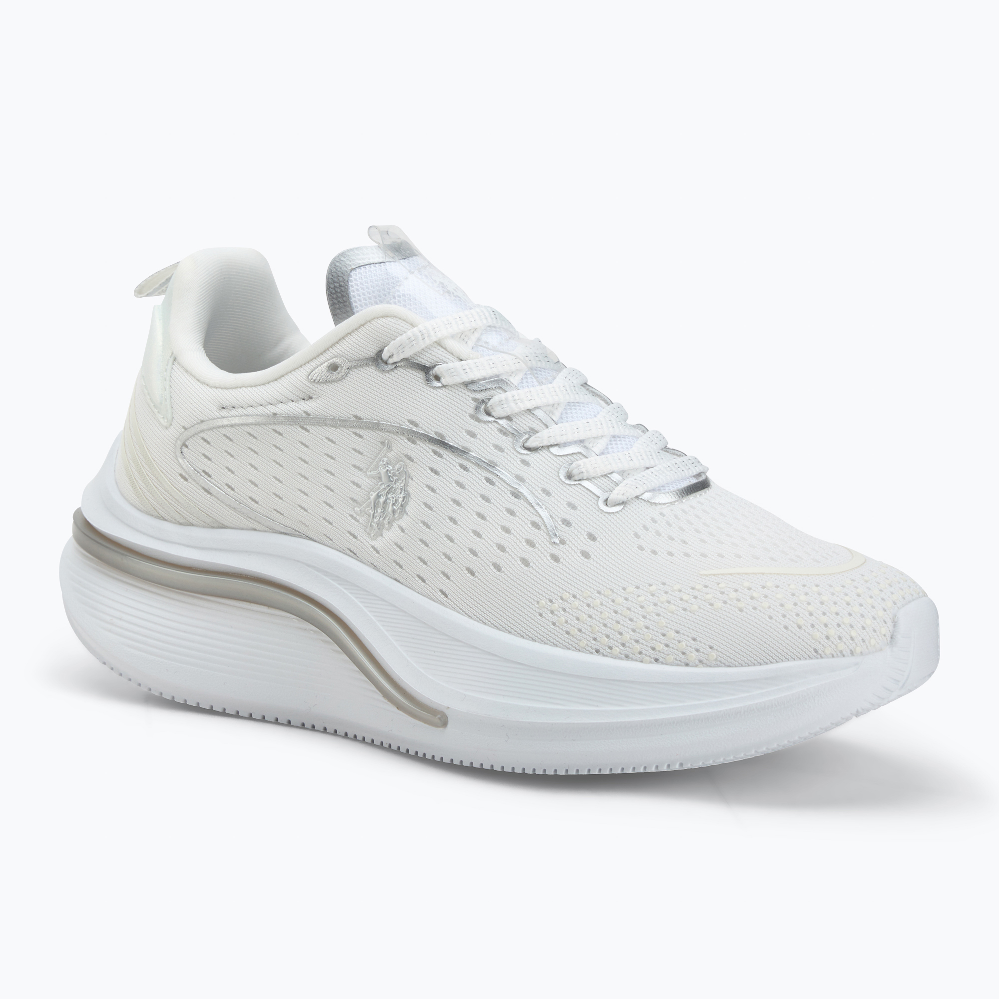 Buty damskie U.S. Polo Assn. CLAUDE004 white/silver 