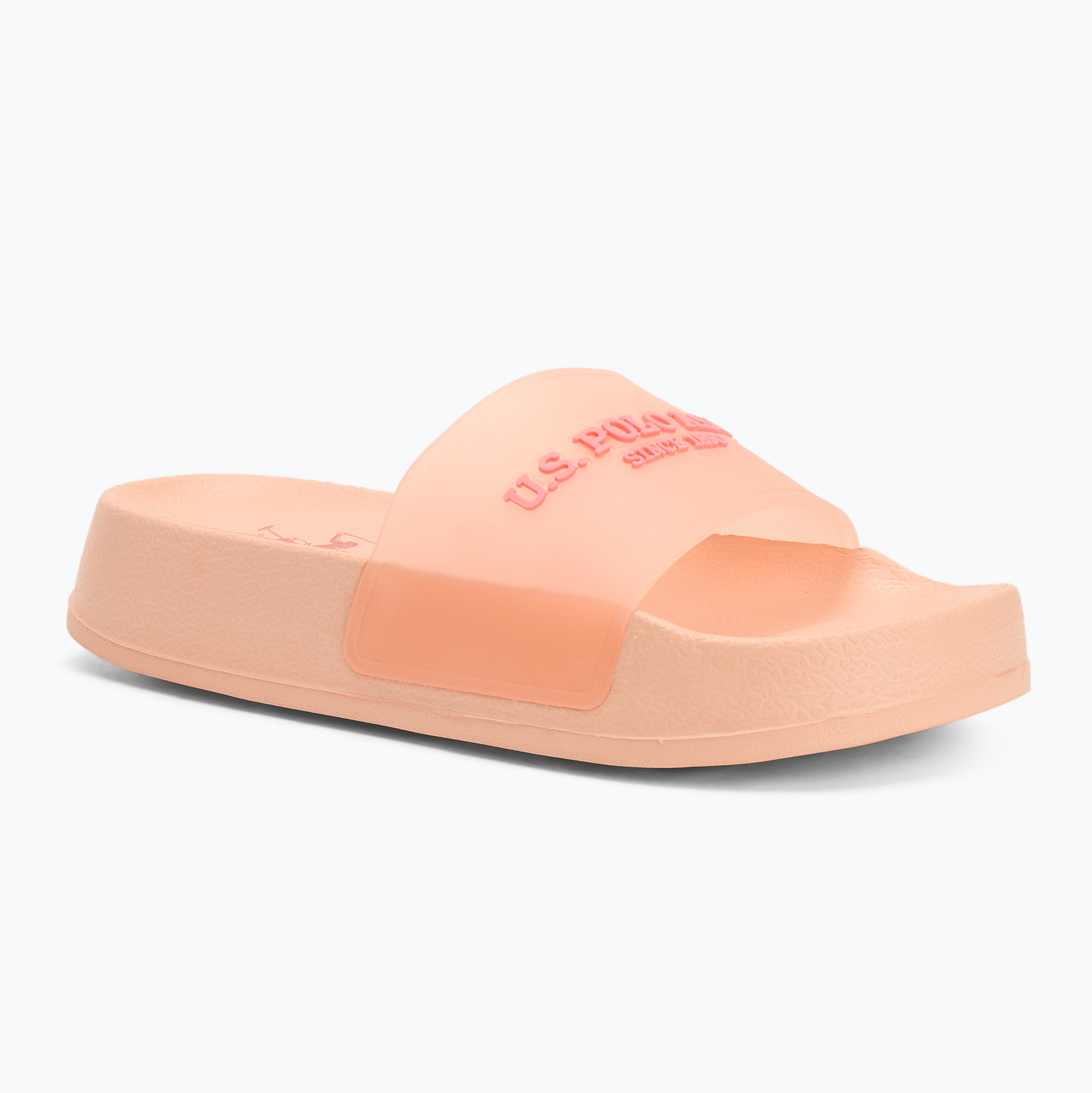 Klapki damskie U.S. Polo Assn. AMAMI009A samon/pink/white | WYSYŁKA W 24H | 30 DNI NA ZWROT